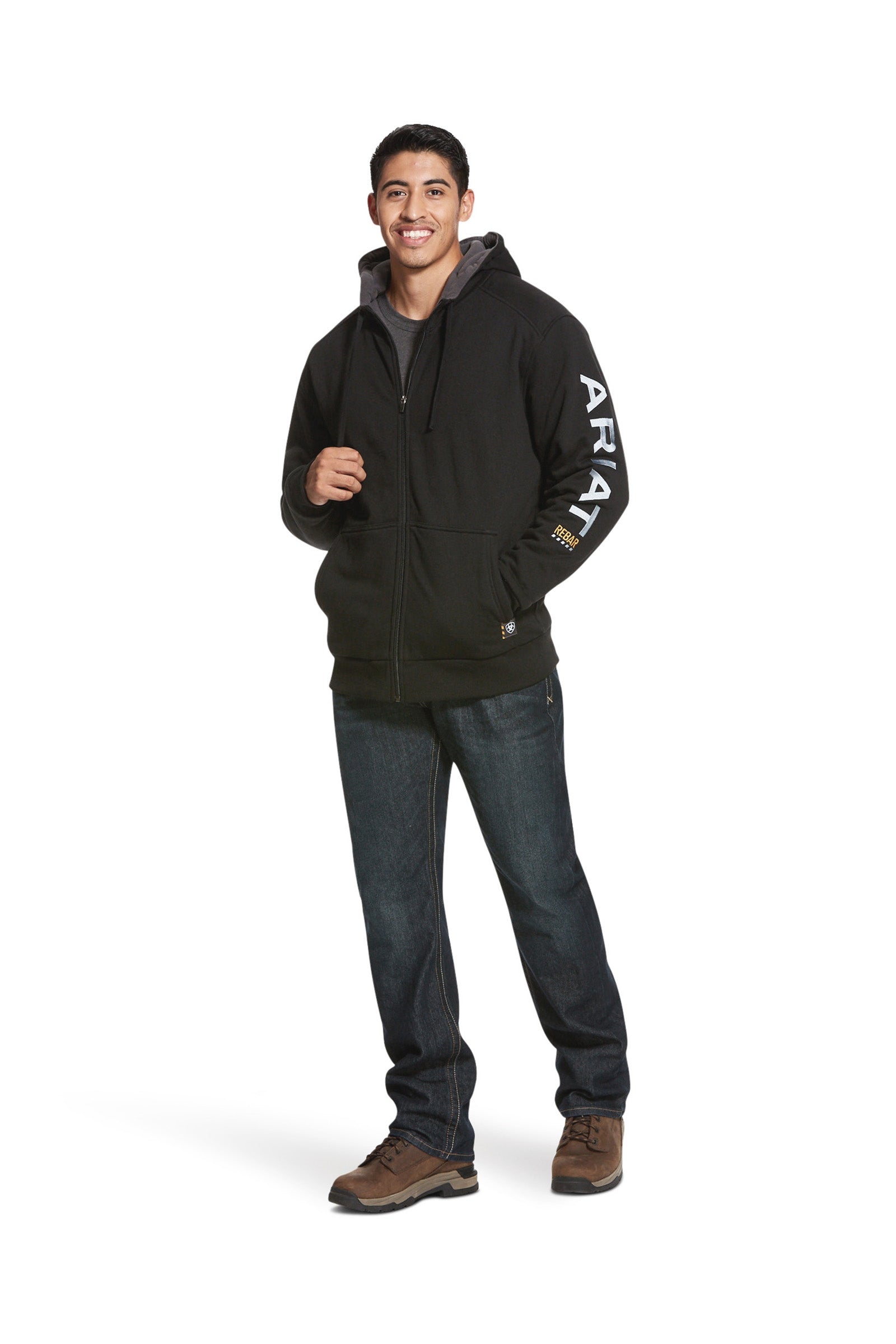 Ariat Rebar All-Weather Men's Full Zip Hood Mens Riding Clothing
