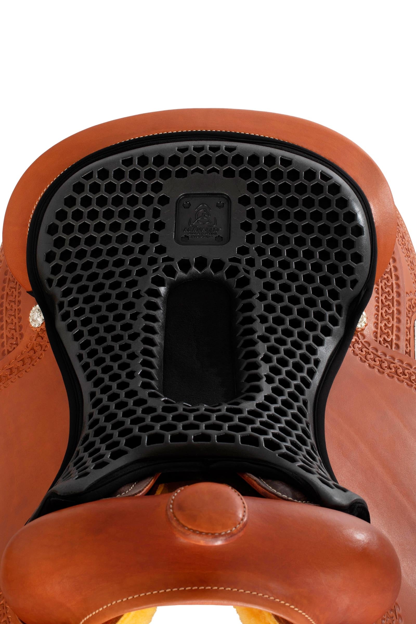 Acavallo Ortho-Pubis Seat Saver Western Hexa Gel-Out Dri-Lex, 20 mm Saddle Pads