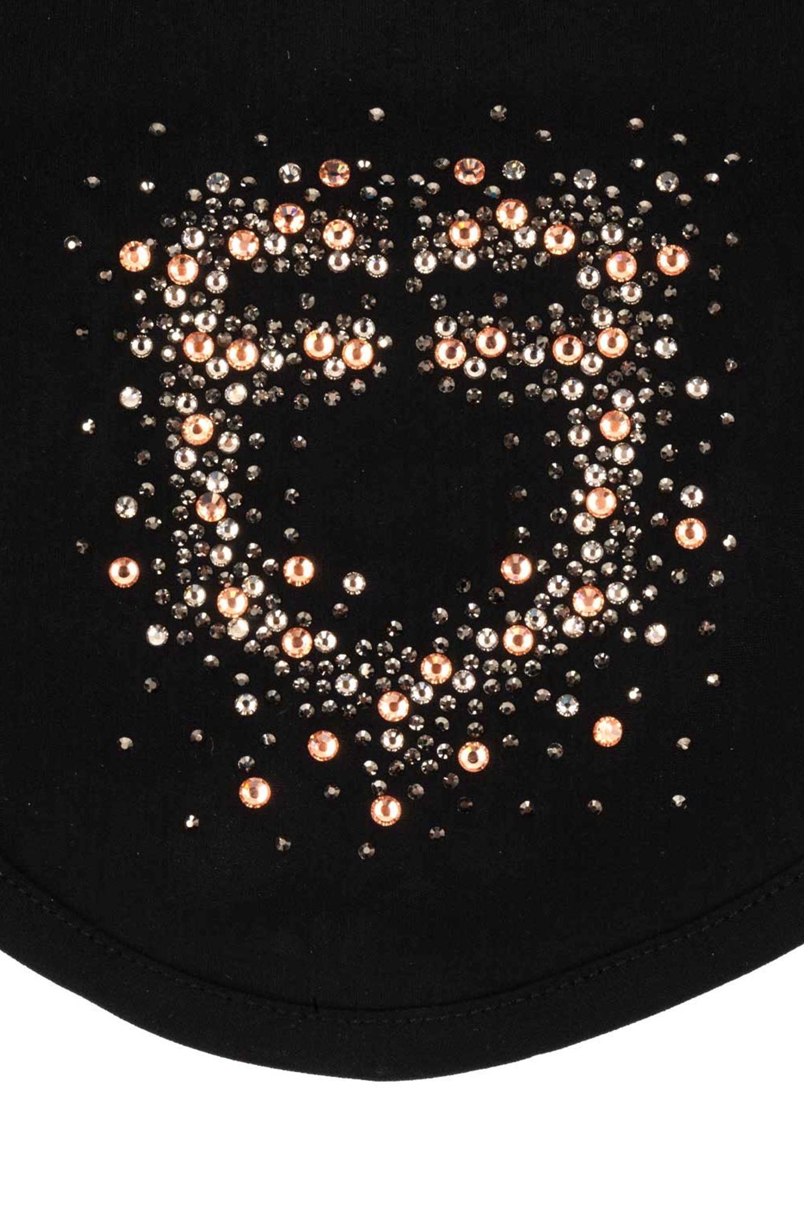 Equestro Fly Veil in Technical Fabric With Rhinestone Logo Saddle Pads