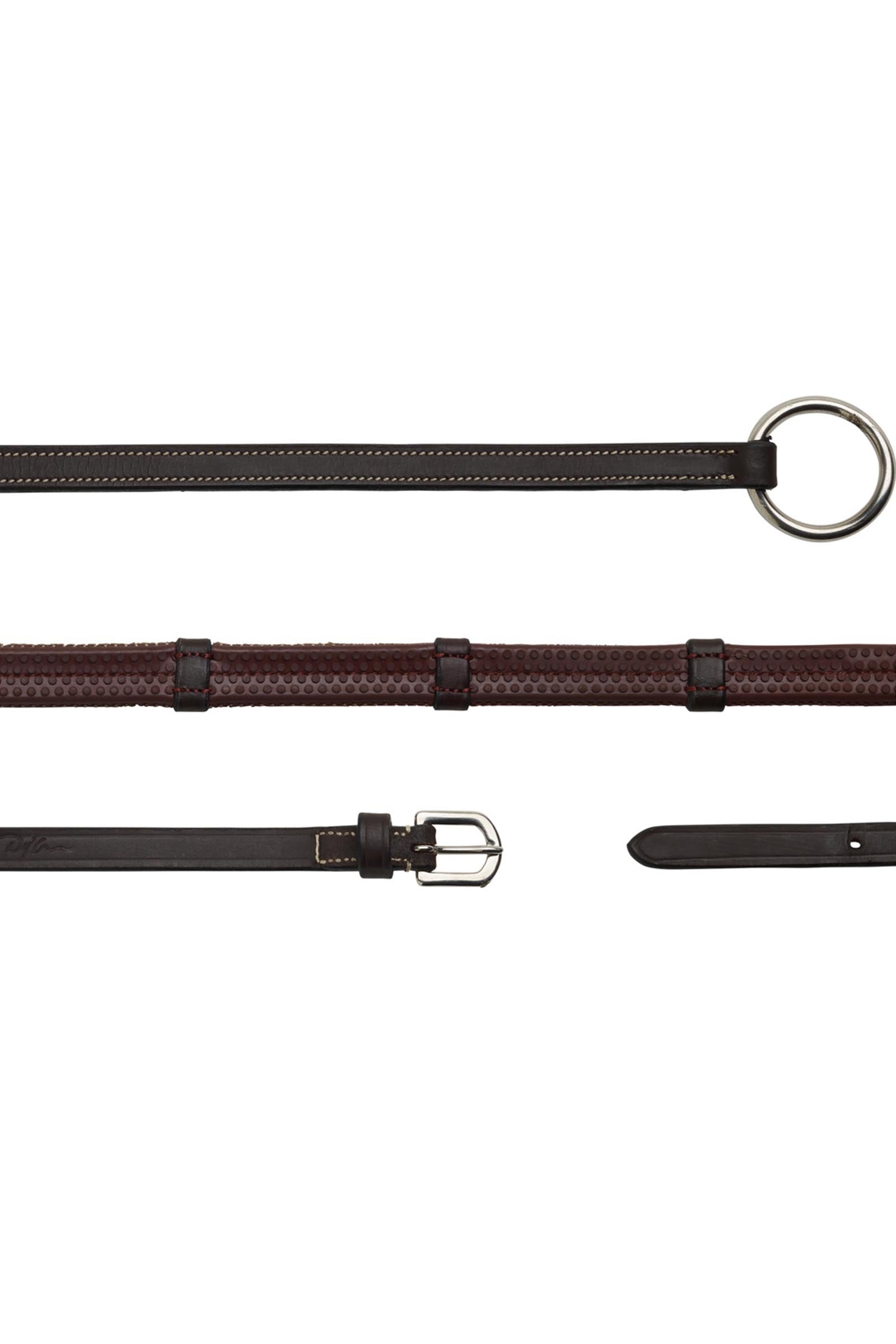 Dy'on Working rênes caoutchouc 13 mm avec 7 arrêtoirs cuir Briderie et enrênements