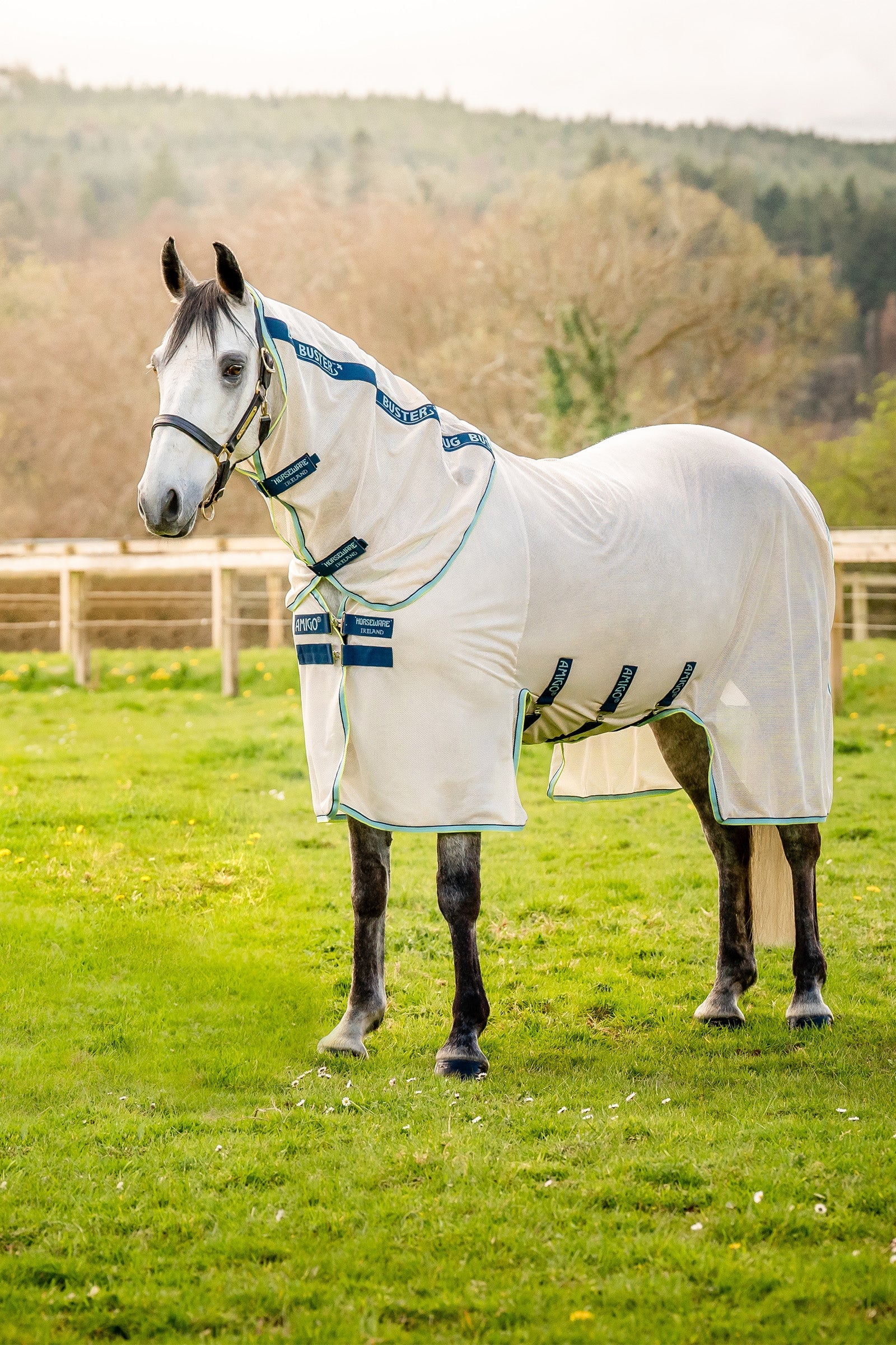 Horseware Amigo Bug Buster couverture anti-mouches avec encolure amovible Couvertures cheval
