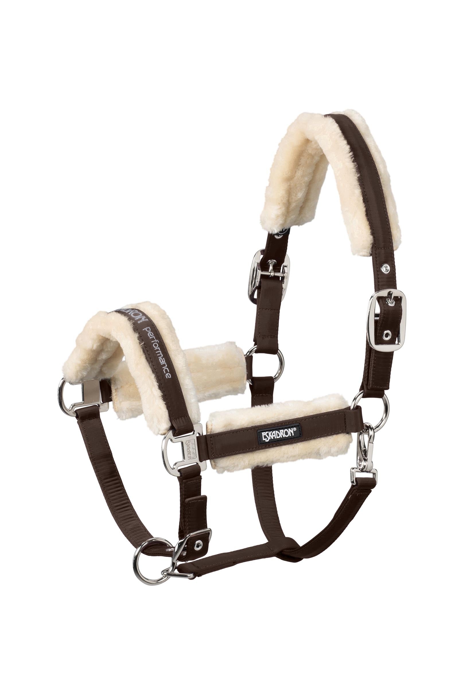 Eskadron Faux Fur Halter Double Pin Anti-mouches cheval