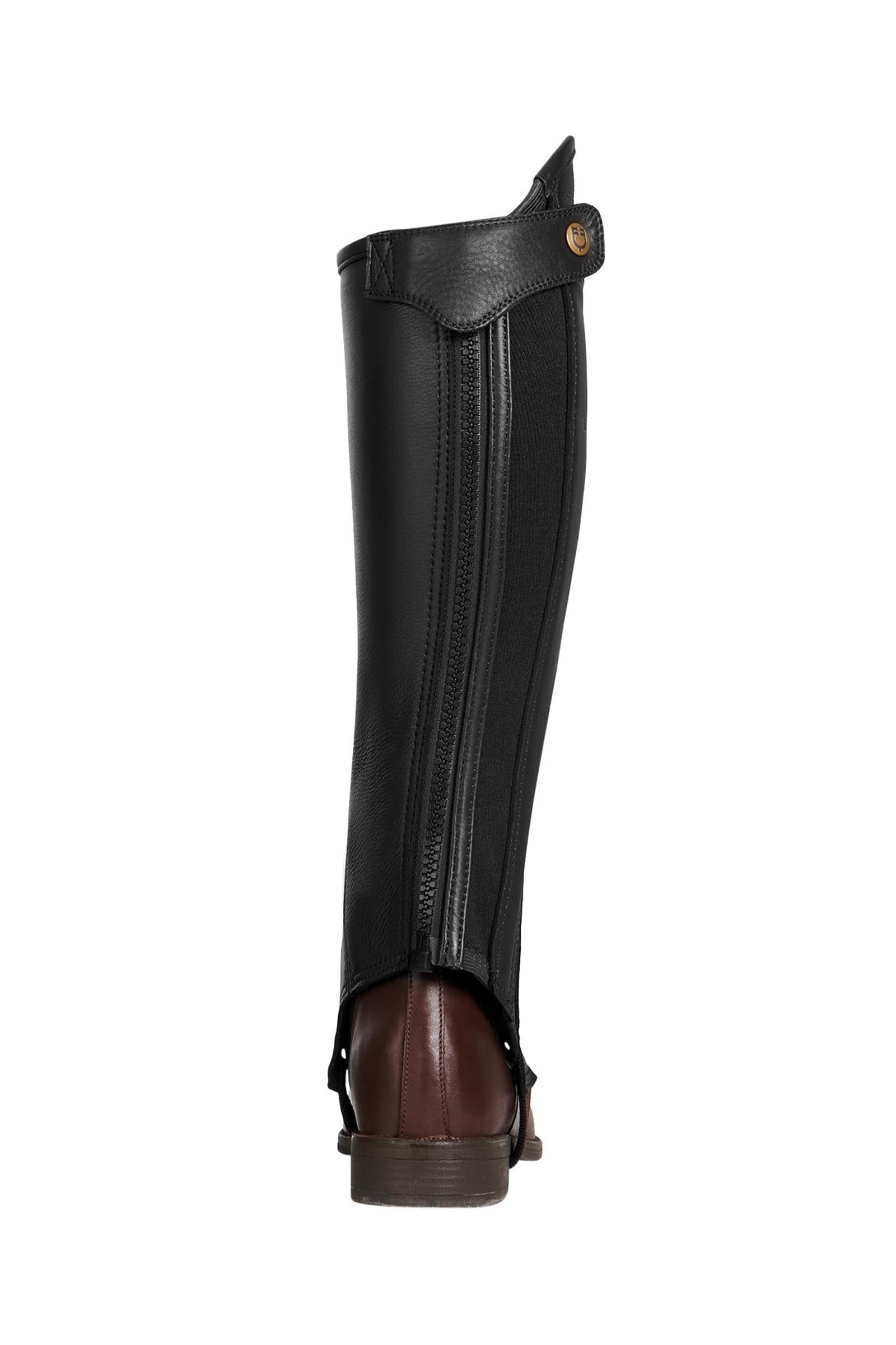 Equestro Unisex Chaps Perforated Leather Maximum Comfort Riding Boots & Riding Shoes