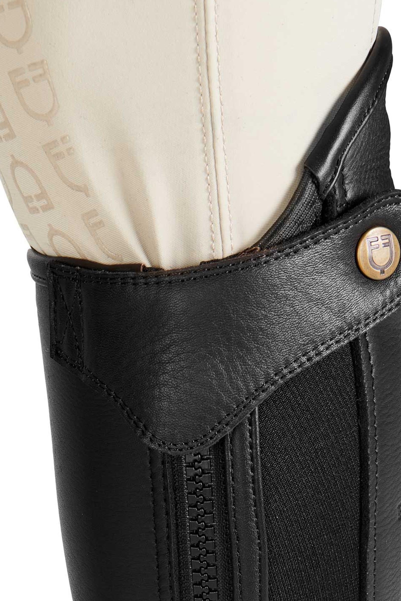 Equestro Unisex Chaps Perforated Leather Maximum Comfort Riding Boots & Riding Shoes