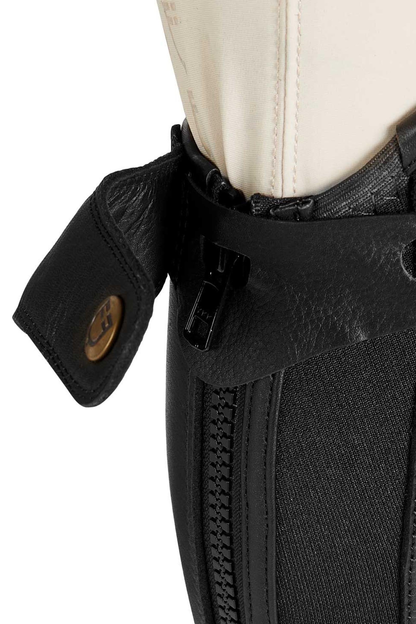 Equestro Unisex Chaps Perforated Leather Maximum Comfort Riding Boots & Riding Shoes
