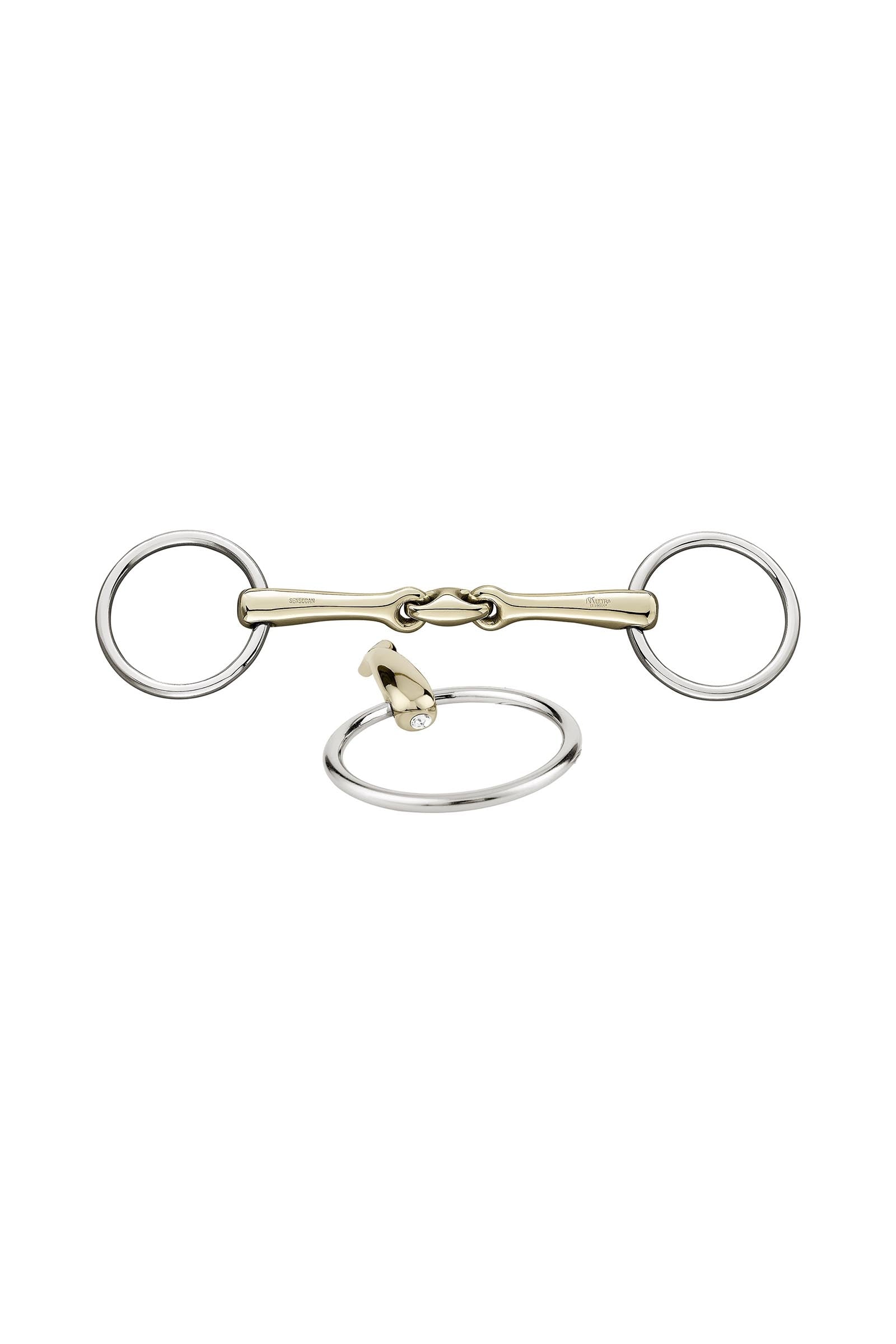 Sprenger KK Ultra mors de bride, double brisure, 14 mm, Sensogan, avec cristaux Mors