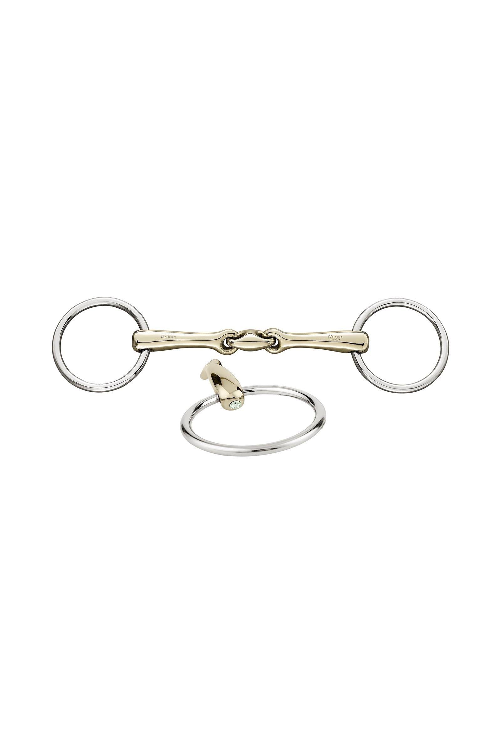 Sprenger KK Ultra mors de bride, double brisure, 14 mm, Sensogan, avec cristaux Mors