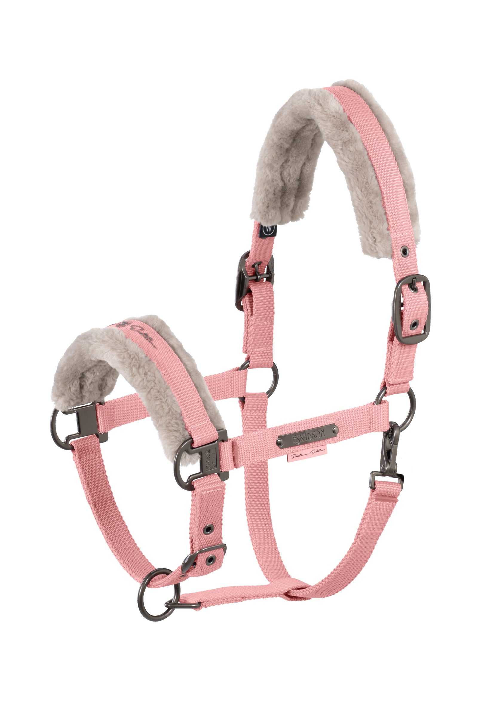 Eskadron Platinum 25 licol à double boucle avec fausse fourrure Licols & longes