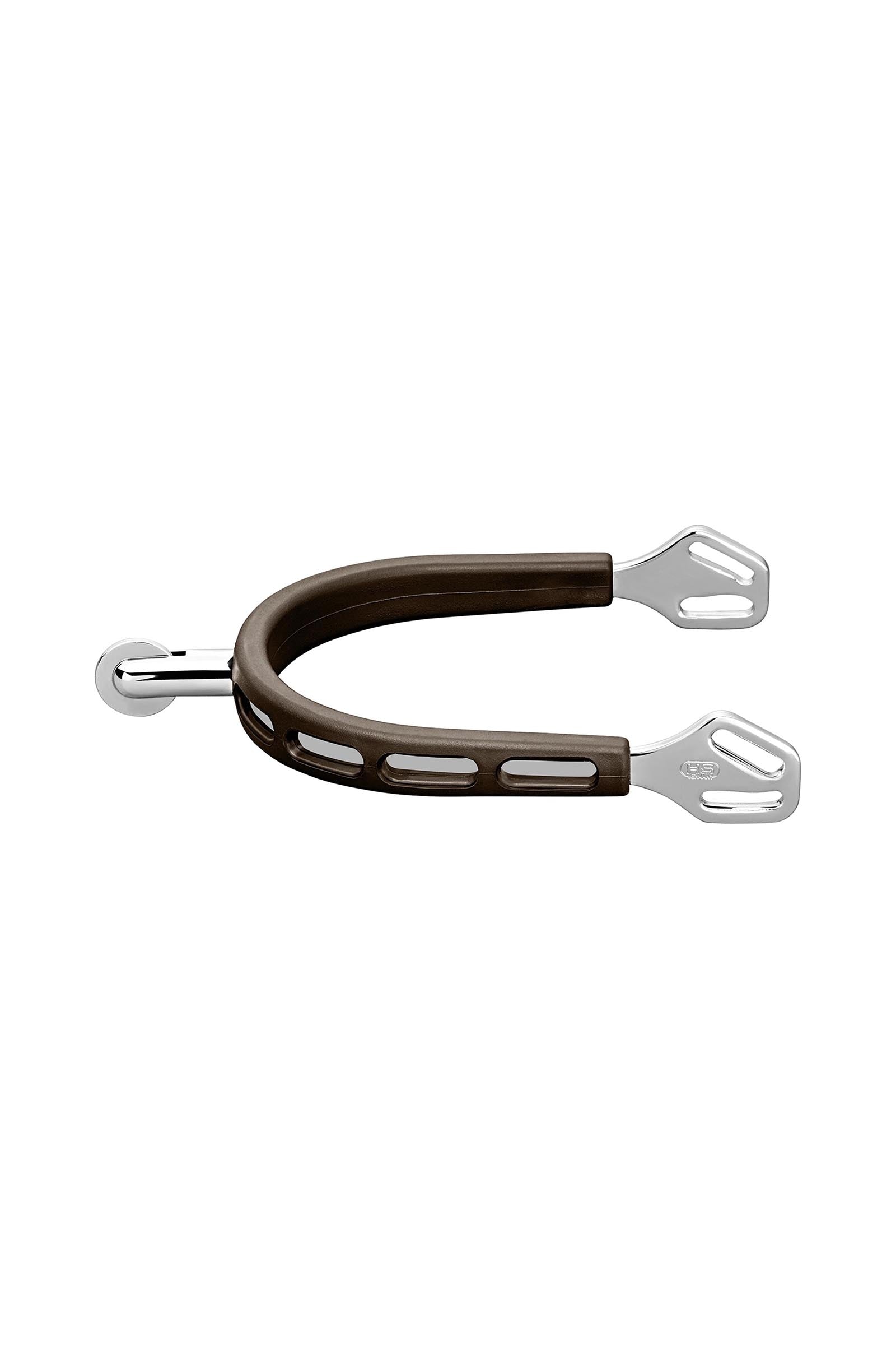 Sprenger Ultra Fit Grip éperons marron, acier inoxydable, avec roulette #6 Cravaches d'équitation