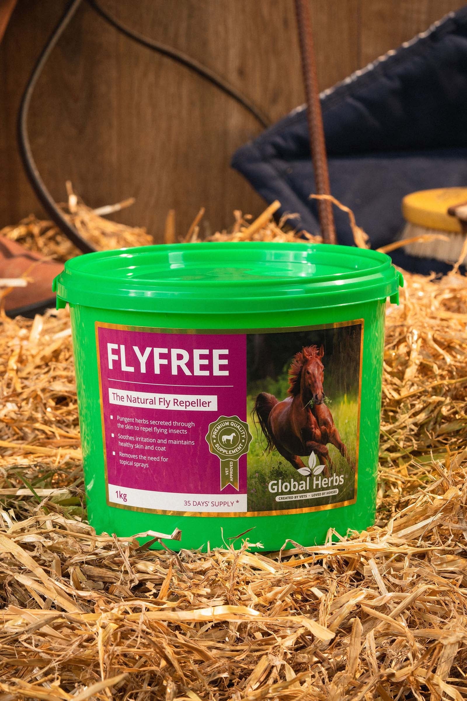 Global Herbs Fly Free 1kg Horse Feed & Nutrition