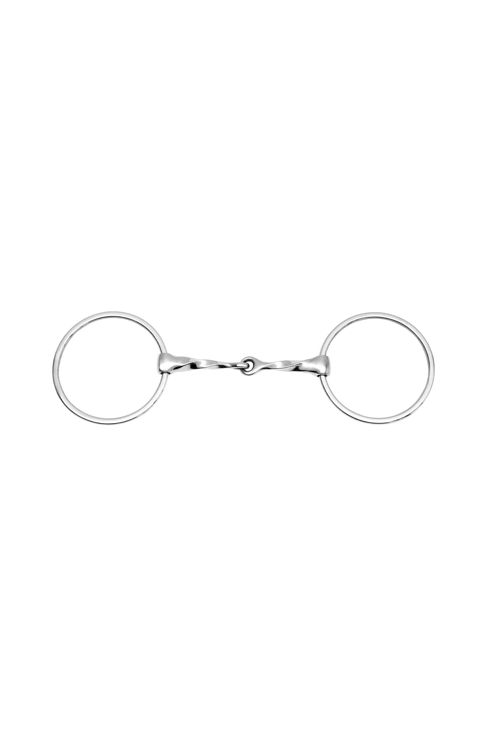 Feeling FEELING Large Rings Snaffle, Twisted Horse Bits