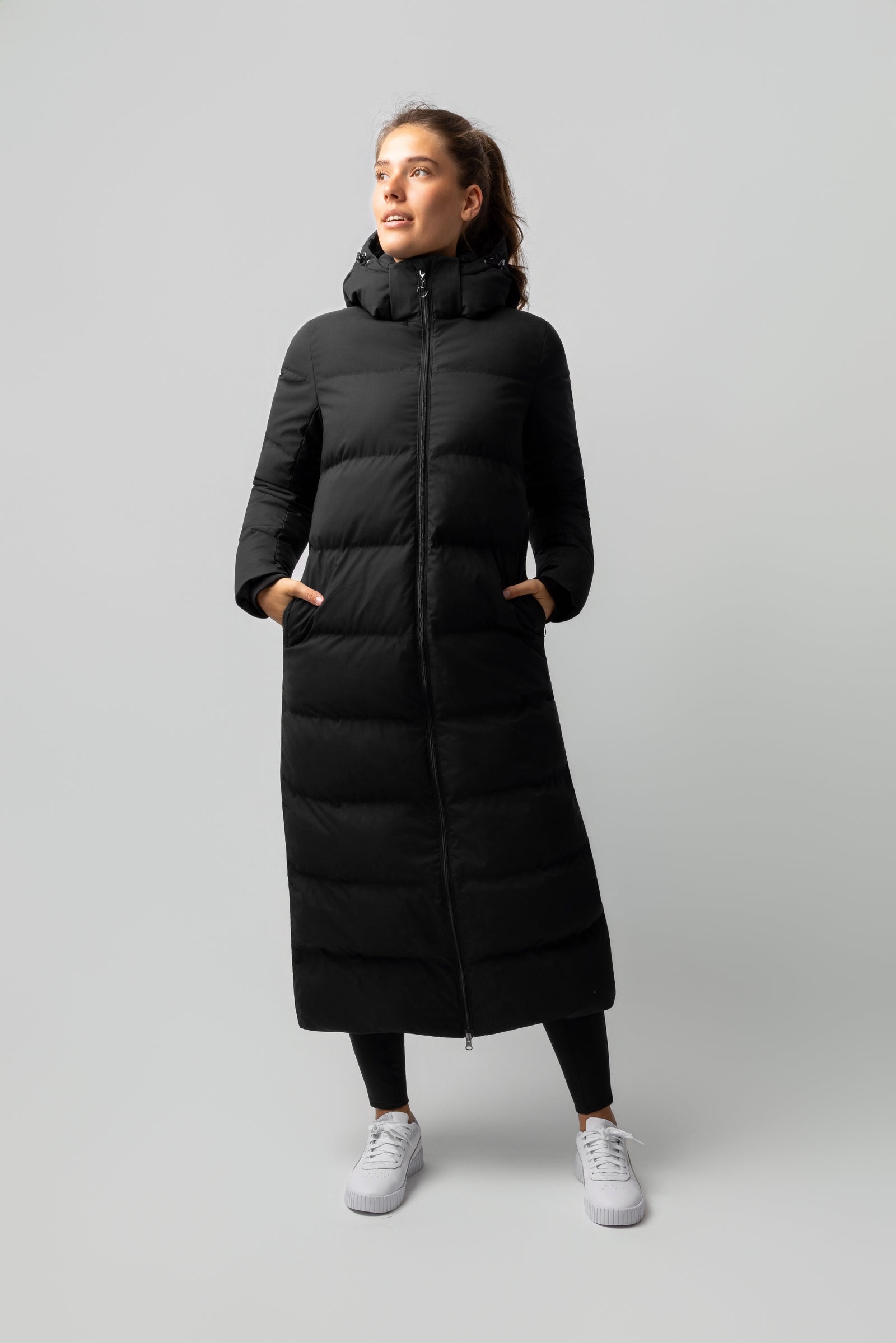 Horze Paloma Manteau long matelassé pour femme Vêtements d'équitation femme