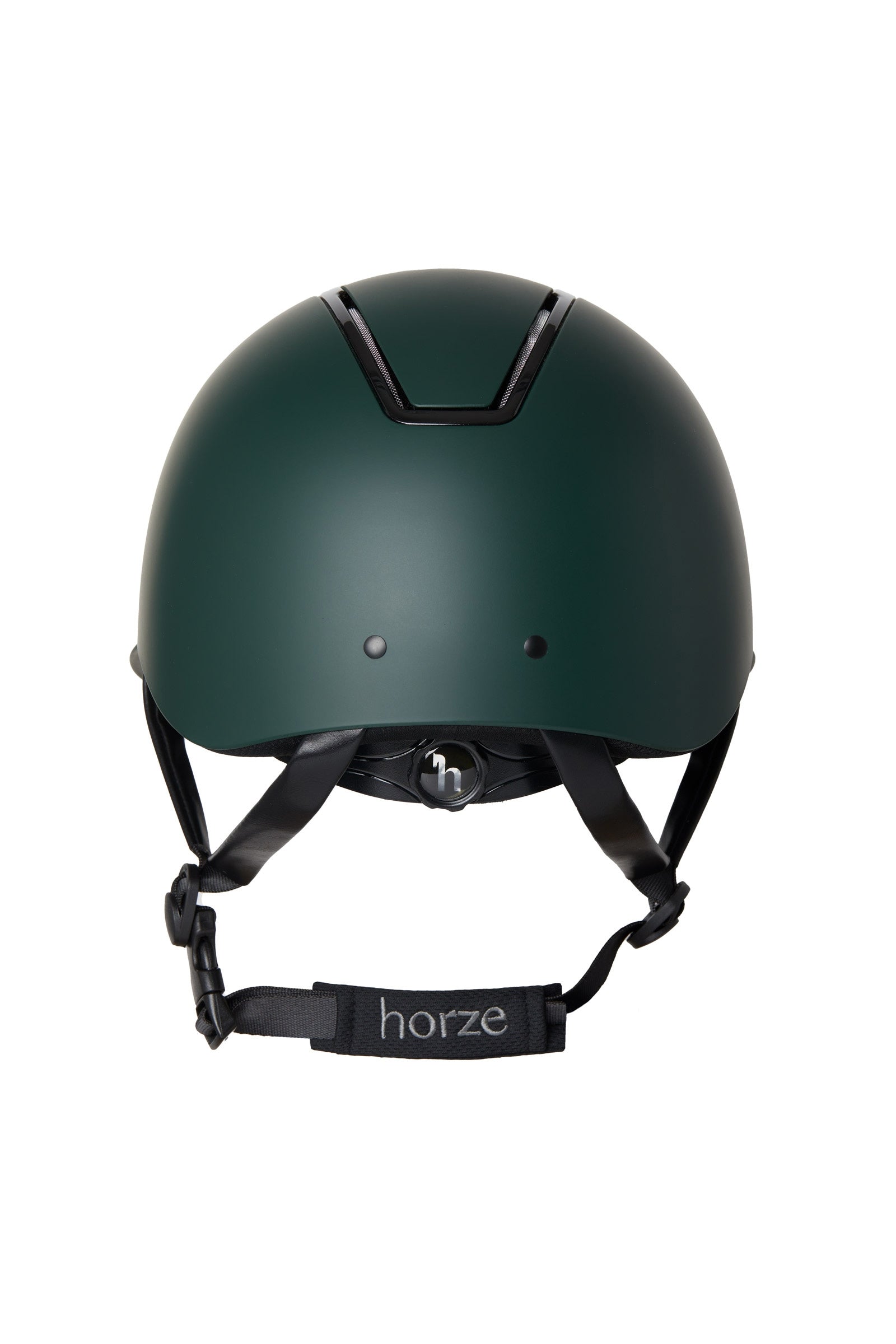 Horze Noir Riding Helmet II with Shiny Frame & Sun Visor Safety Equipment