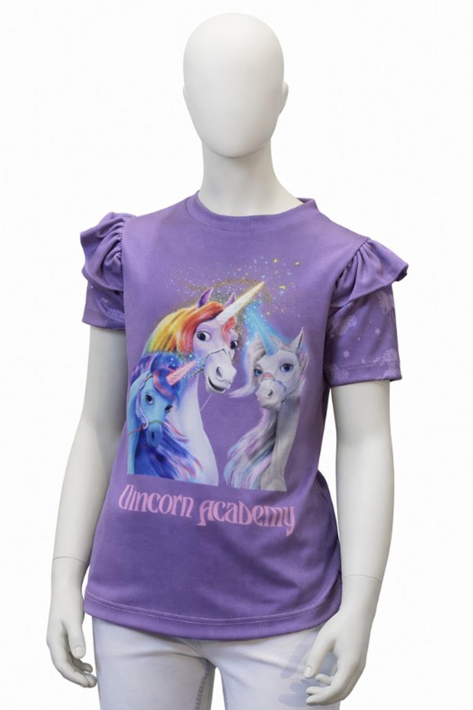 Kavalkade Unicorn Academy Wings T-shirt enfant Vêtements d'équitation enfant