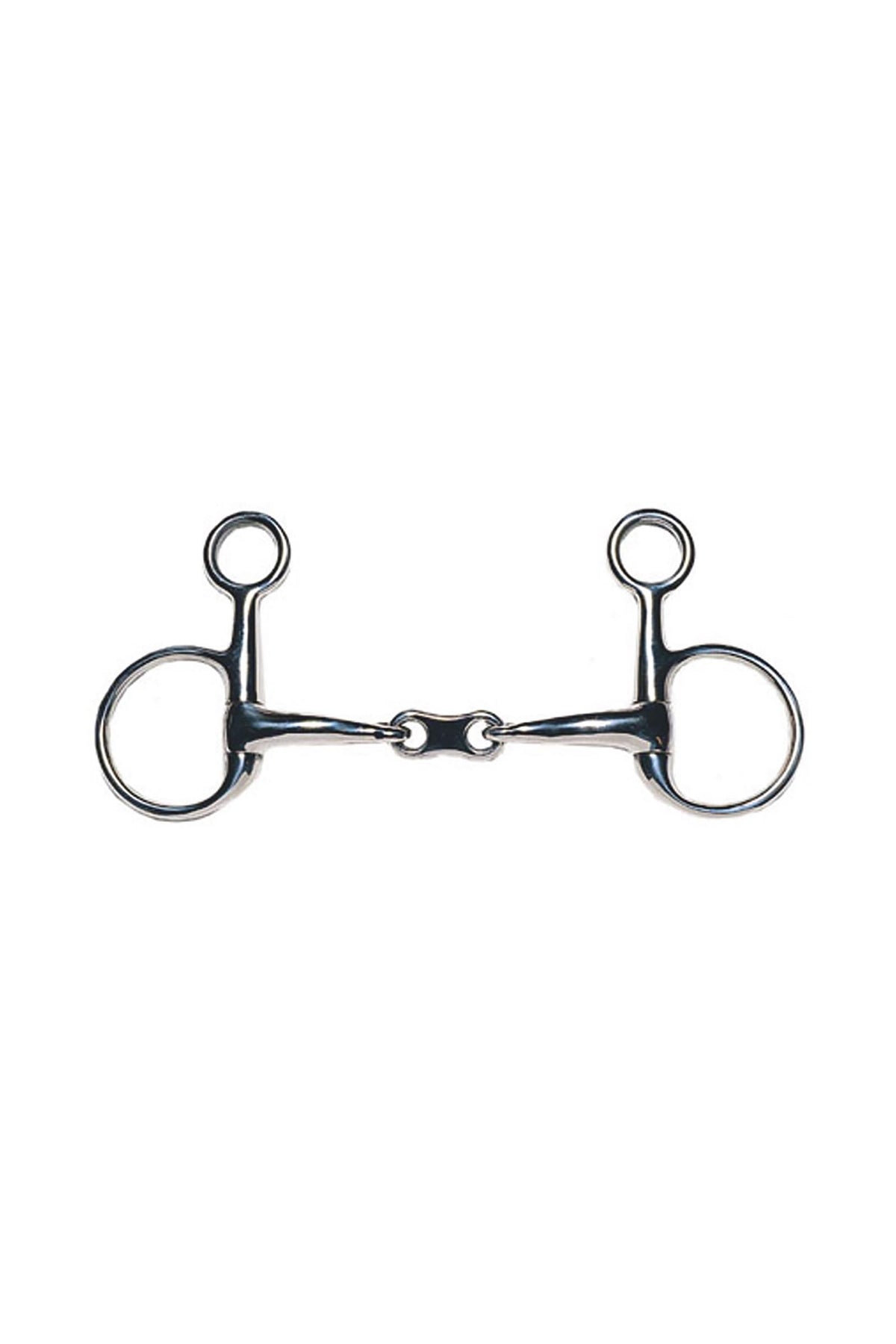 Korsteel Mors de filet JP Baucher, acier inoxydable, double brisure, joint plat Mors