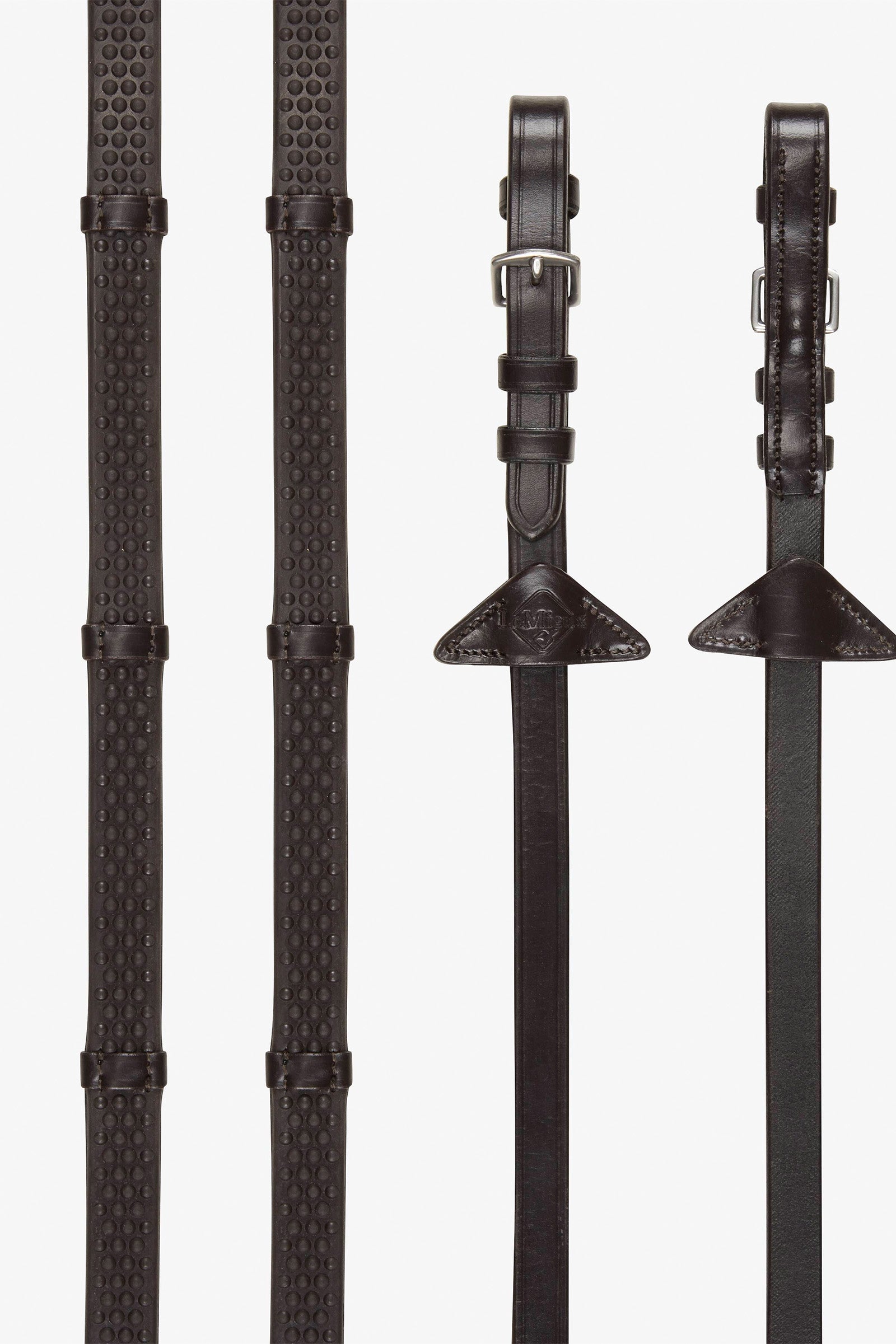 LeMieux Rênes en caoutchouc souple avec stoppeurs Briderie et enrênements