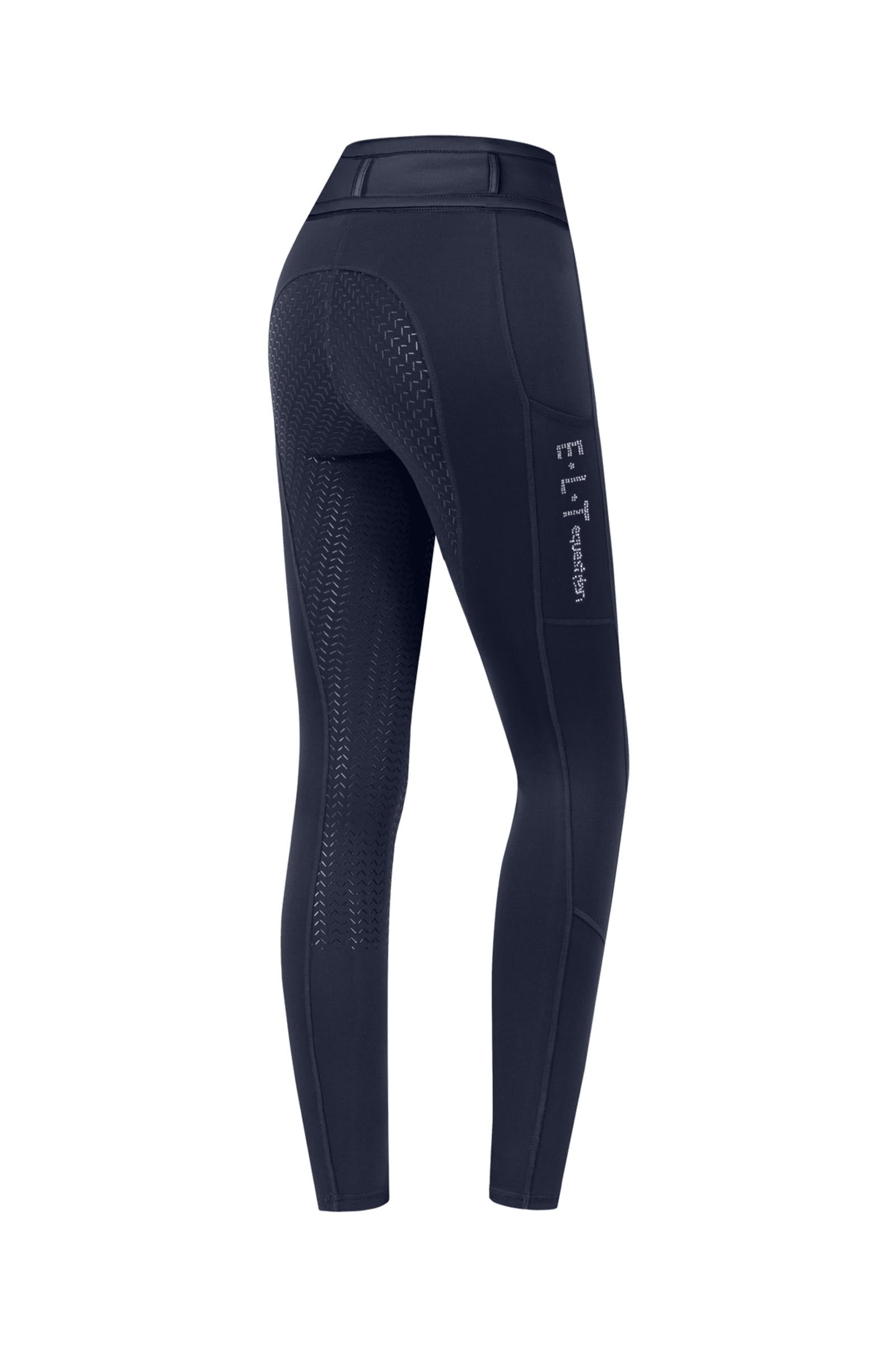 ELT Leggings Da Equitazione Nina - Vita Alta Con Inserti In Silicone, Tasca Per Cellulare, Traspiranti, Taglia D42 - 2
