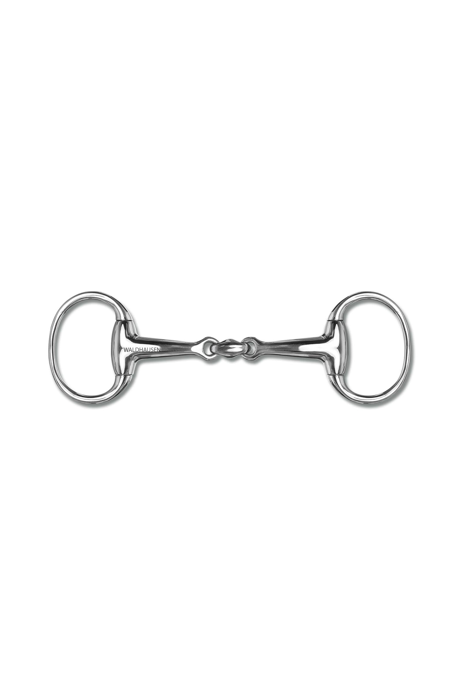 Waldhausen Eggbut Snaffle Bit, Stainless St., Double Jt.,  16 mm Horse Bits