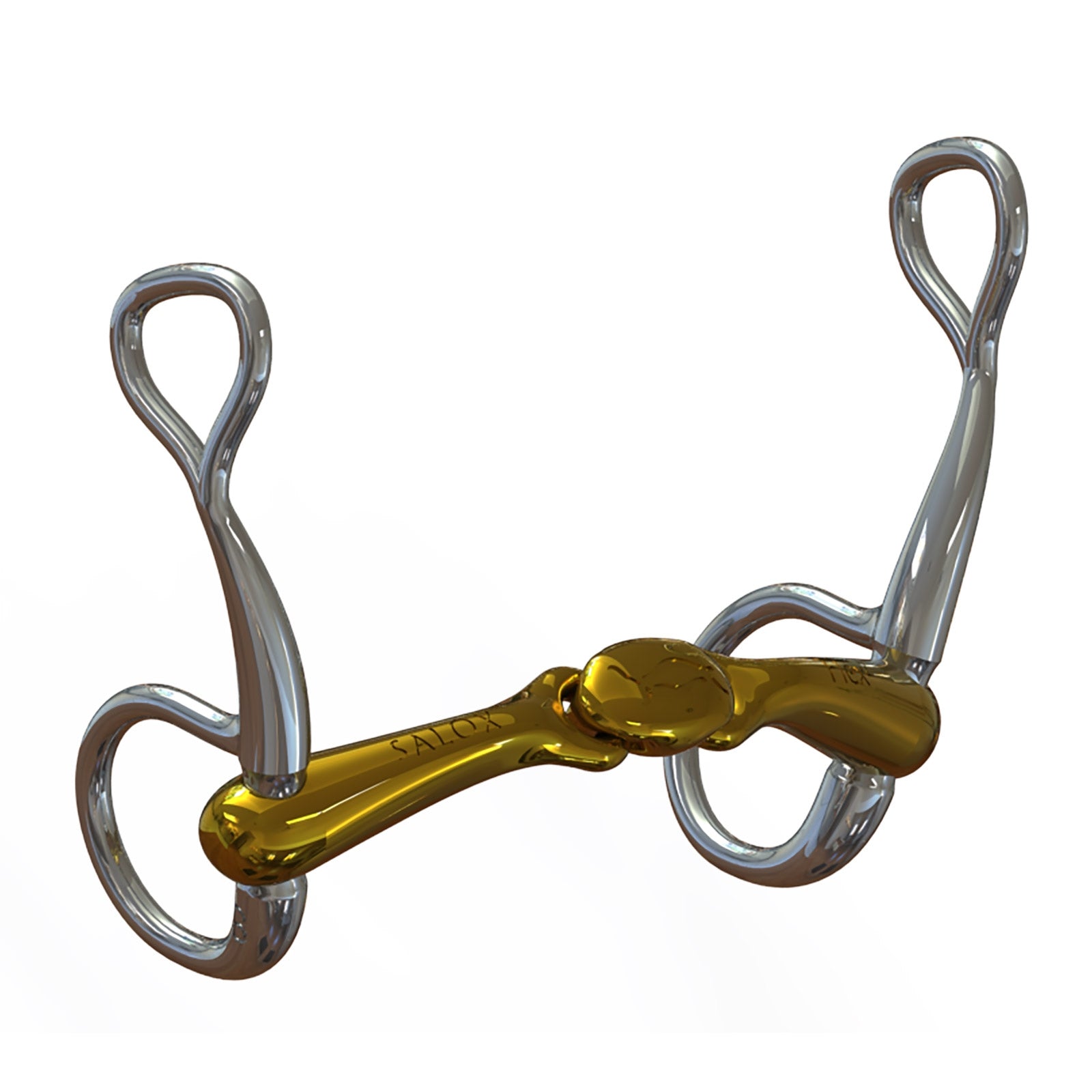 Neue Schule Bits Mors Baucher NS Bits Turtle Top avec Flex, canons épaisseur 16 mm, double brisure Mors