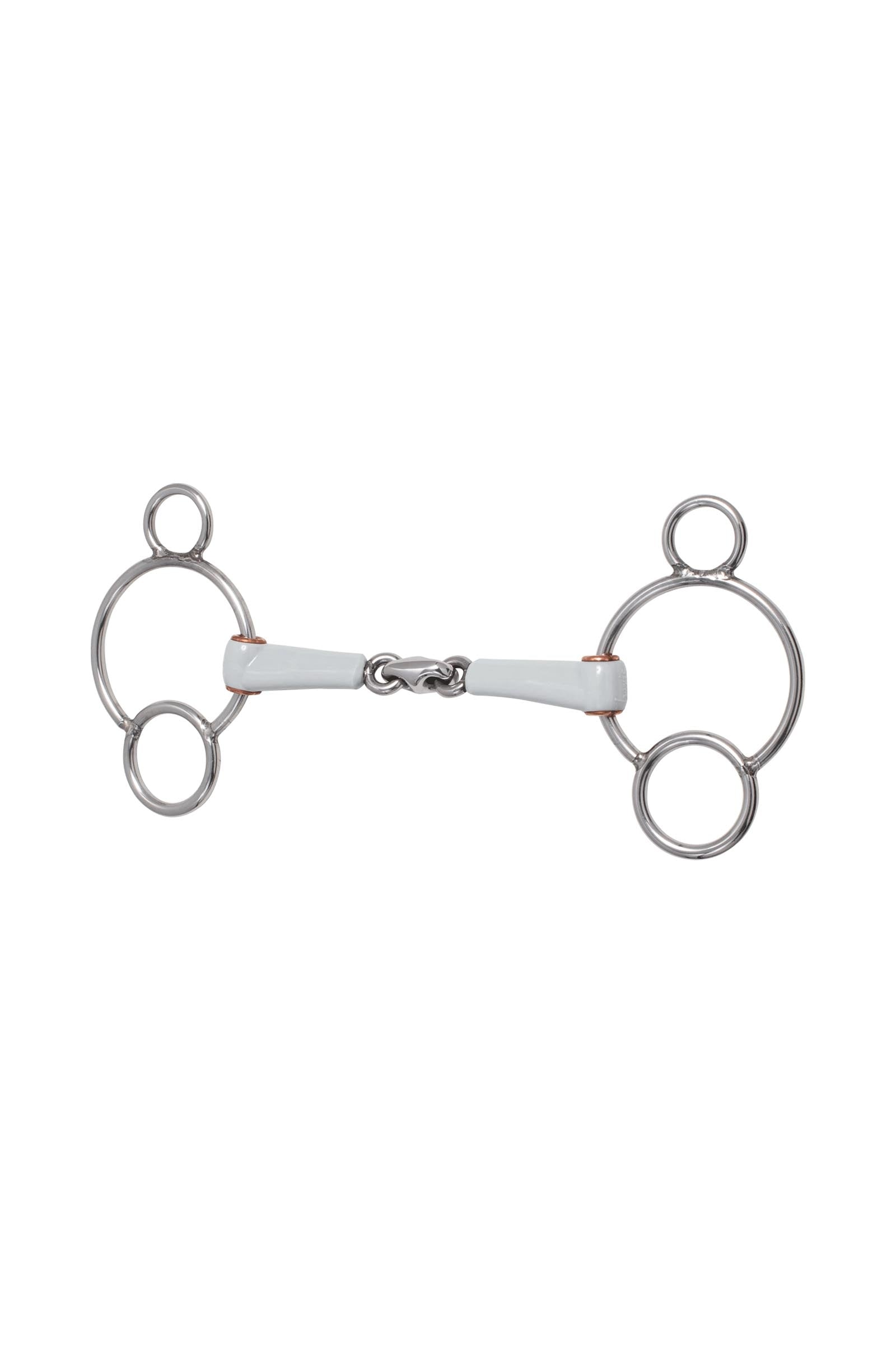Beris mors 3 anneaux, double brisure, medium Mors
