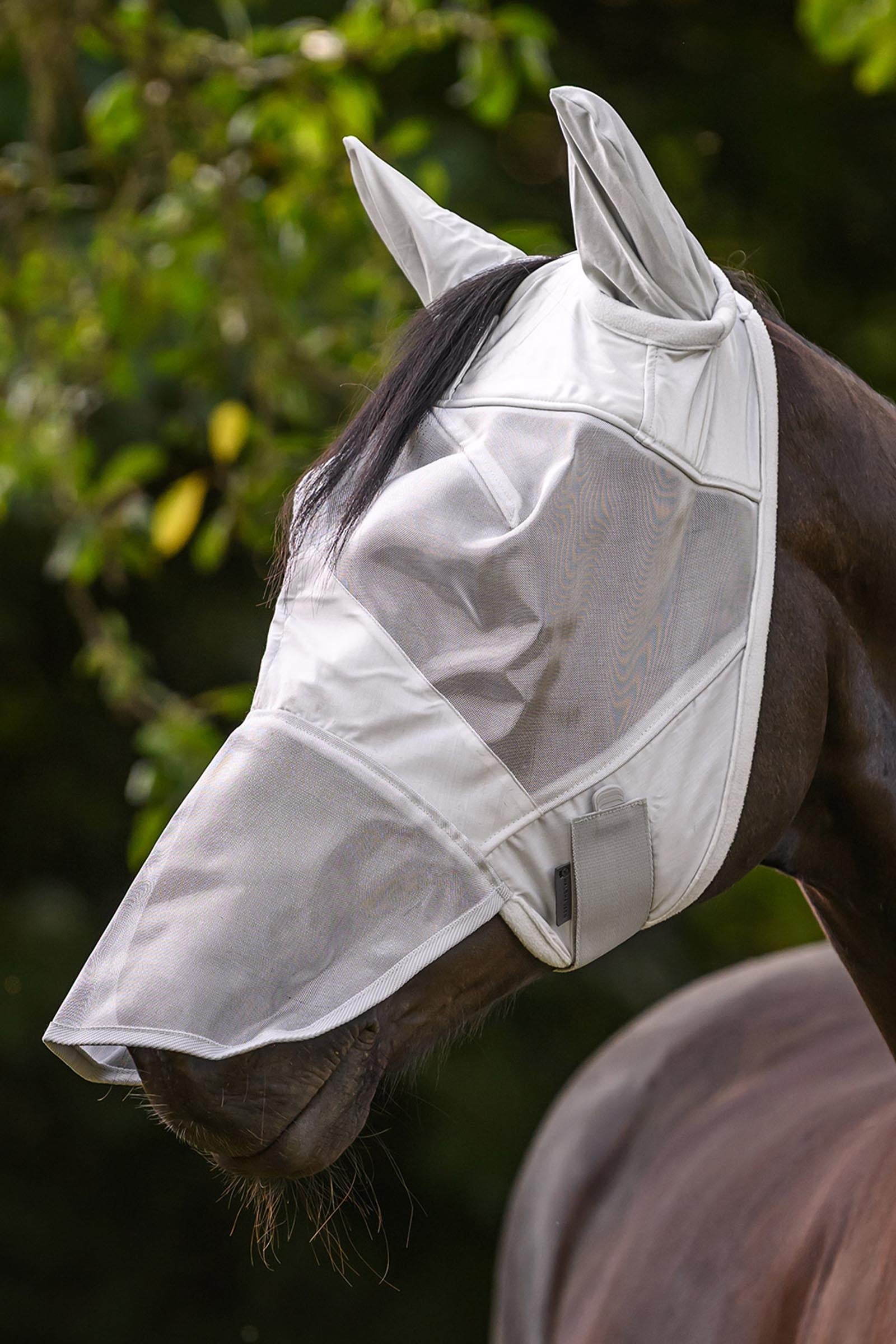 Waldhausen Fly Bonnet With Ears and Nose Extension, UV-Protection Antifly Protection for Horses