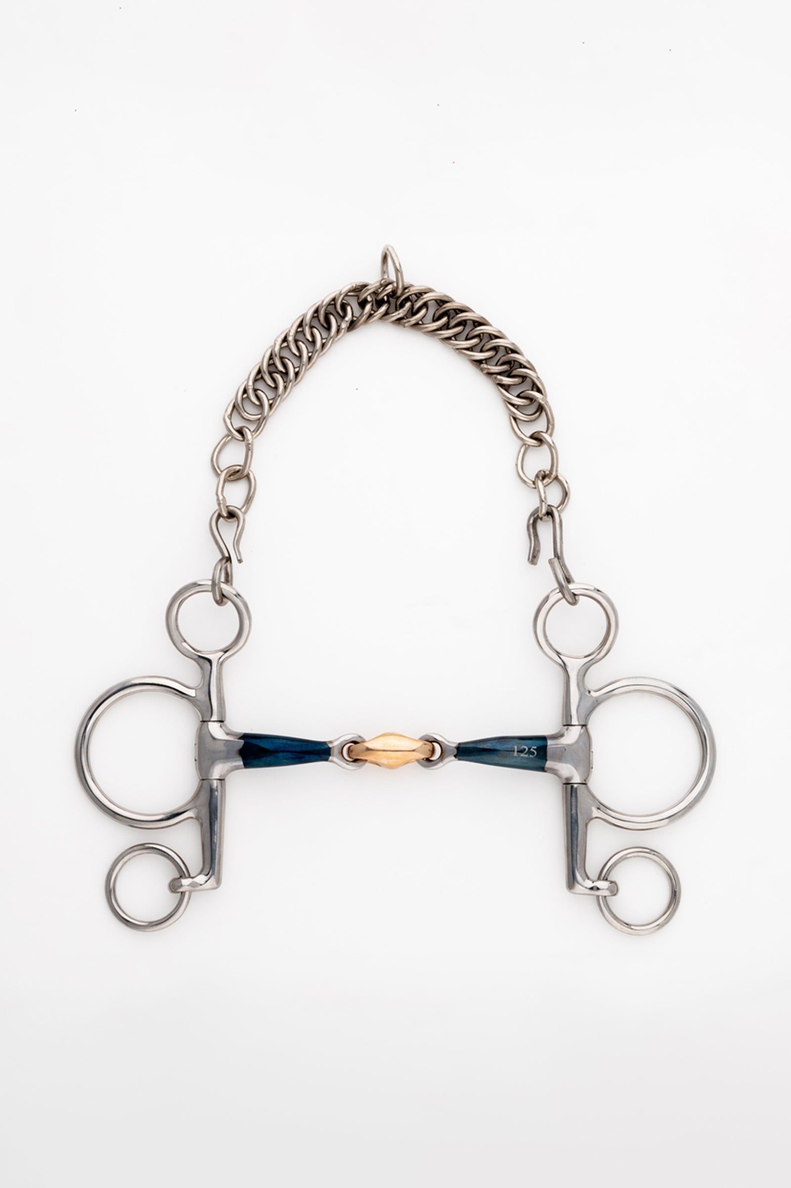 Kavalkade mors pelham ergonomique, double brisure avec système Lock Up, court, 14 mm Mors