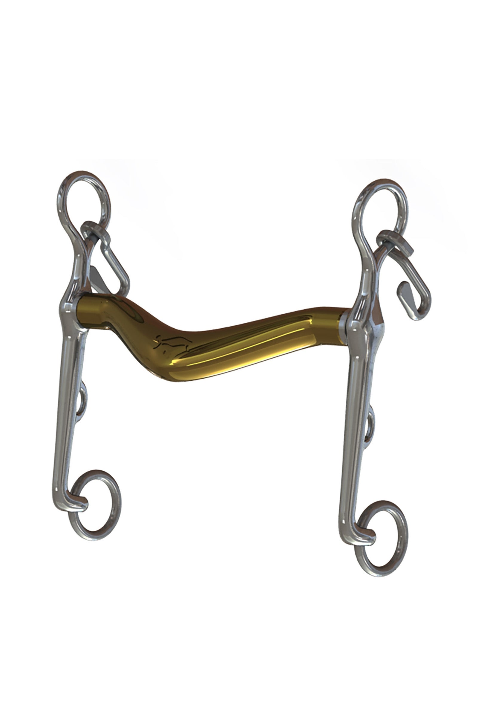 Neue Schule Bits Mors de bride NS Bits Turtle Tilt, épaisseur 14 mm, branche inférieure 7 cm Mors