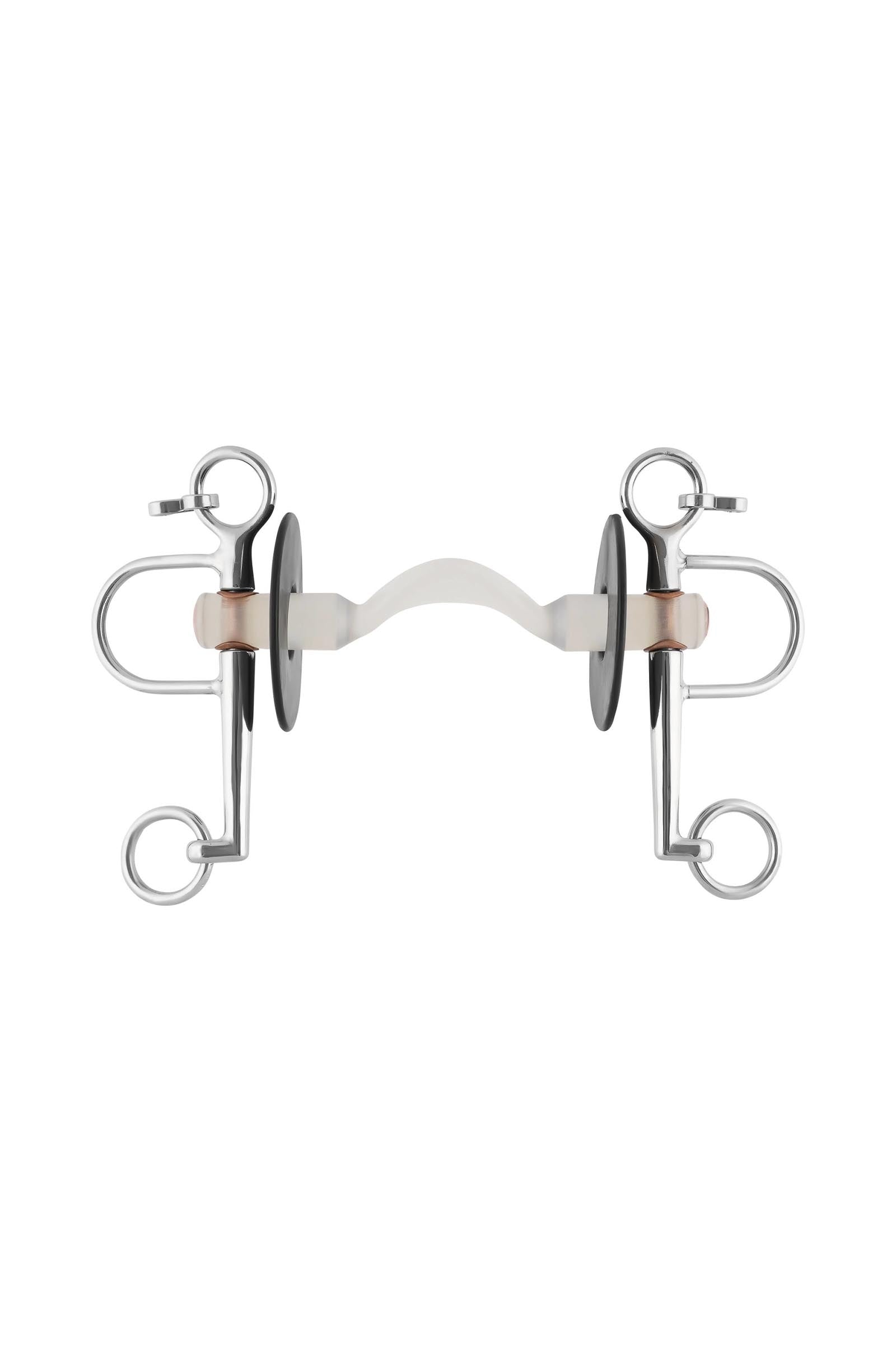 Sprenger Nathe pelham, 20 mm, canon droit dur avec passage de langue, branches courtes, thermoplast Mors