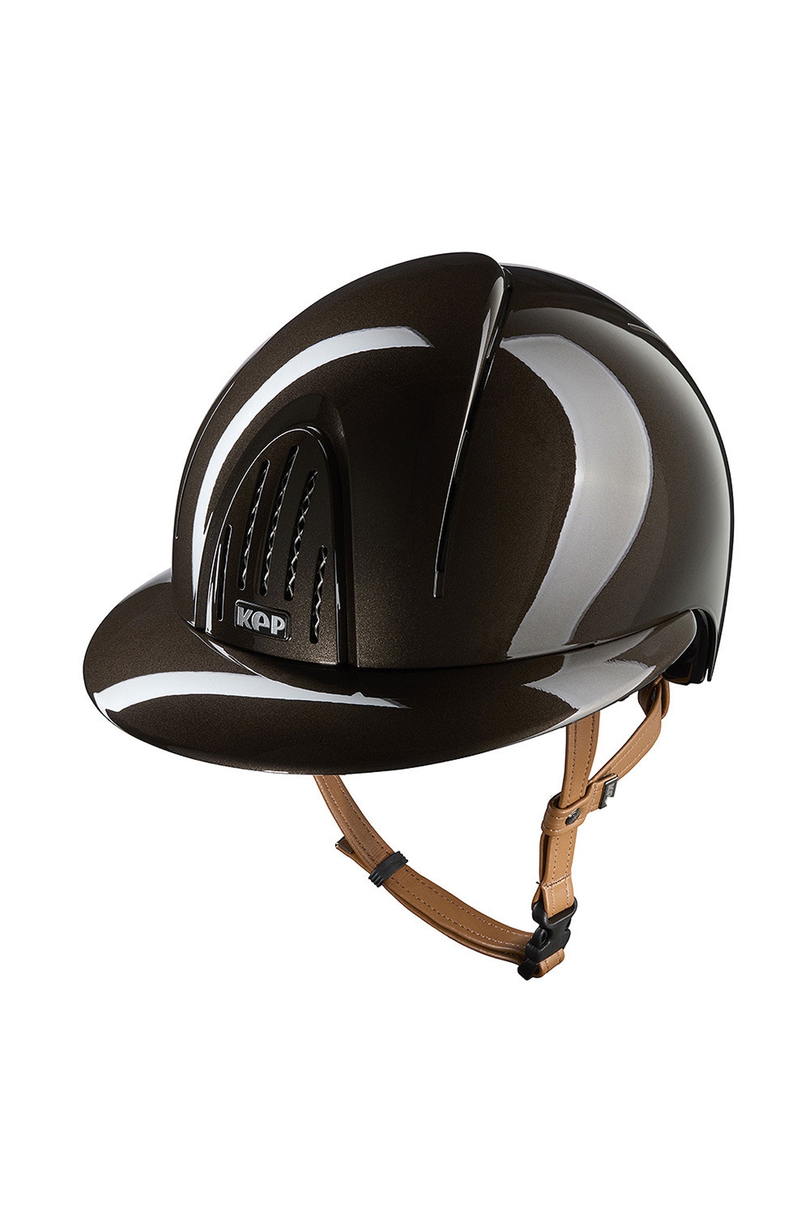 KEP Helmets KEP NOVA ABS Metal Polish/Beige Polo Riding Helmet Safety Equipment