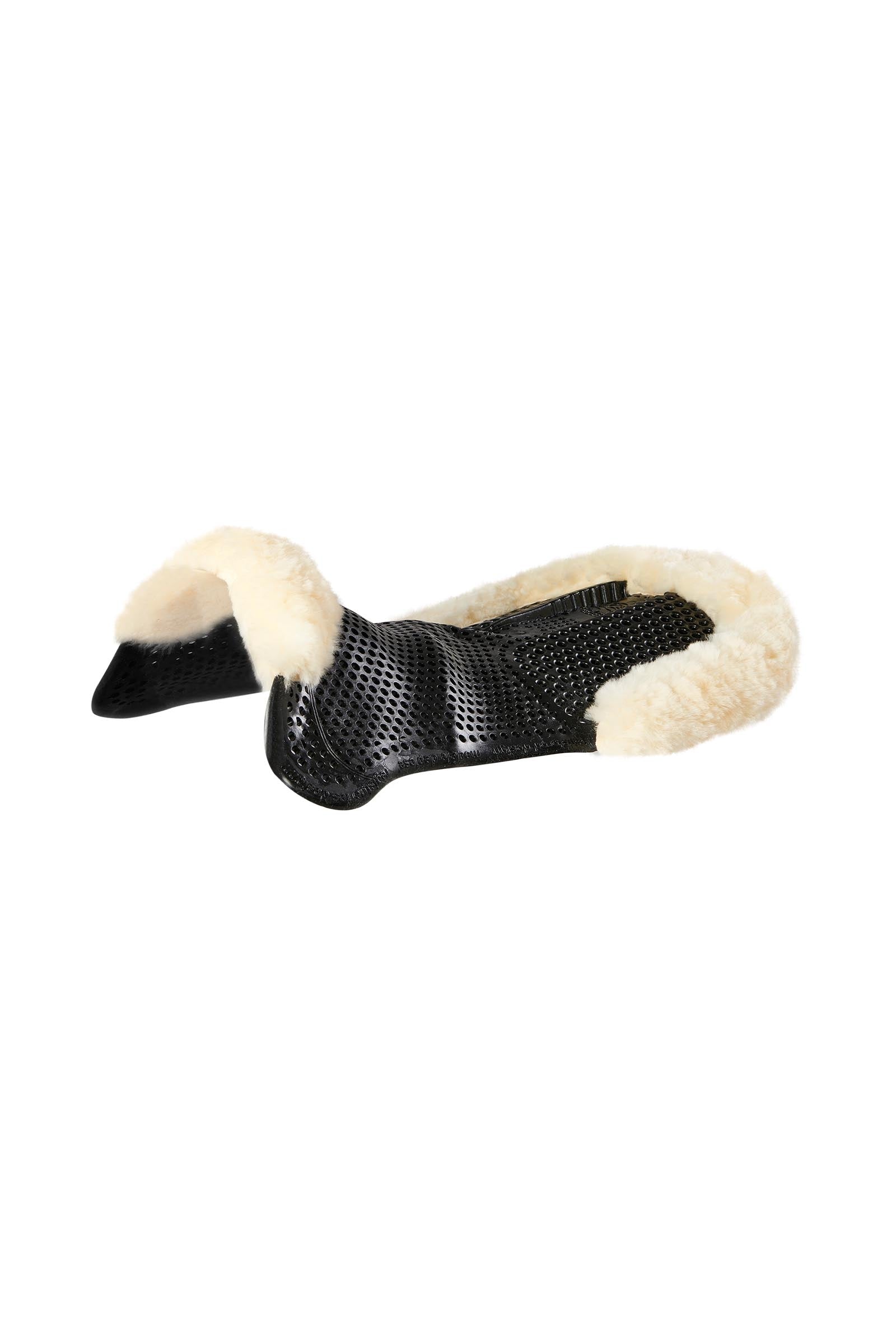 Acavallo Gel antidérapant Classic avec schaffell découpé rehausseur arrière Tapis de selle