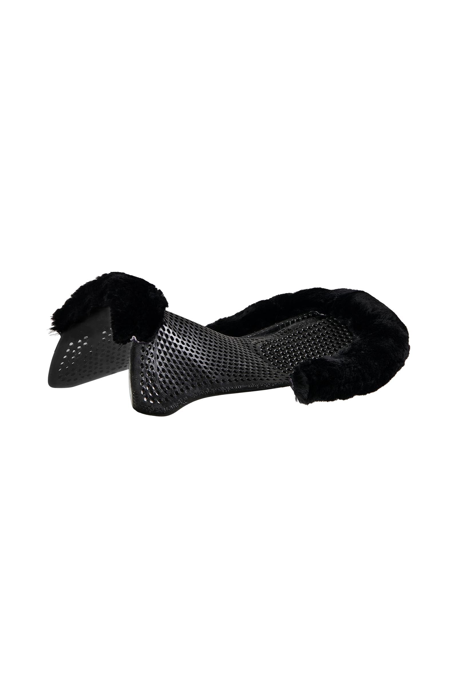 Acavallo Gel antidérapant Classic avec schaffell découpé rehausseur arrière Tapis de selle