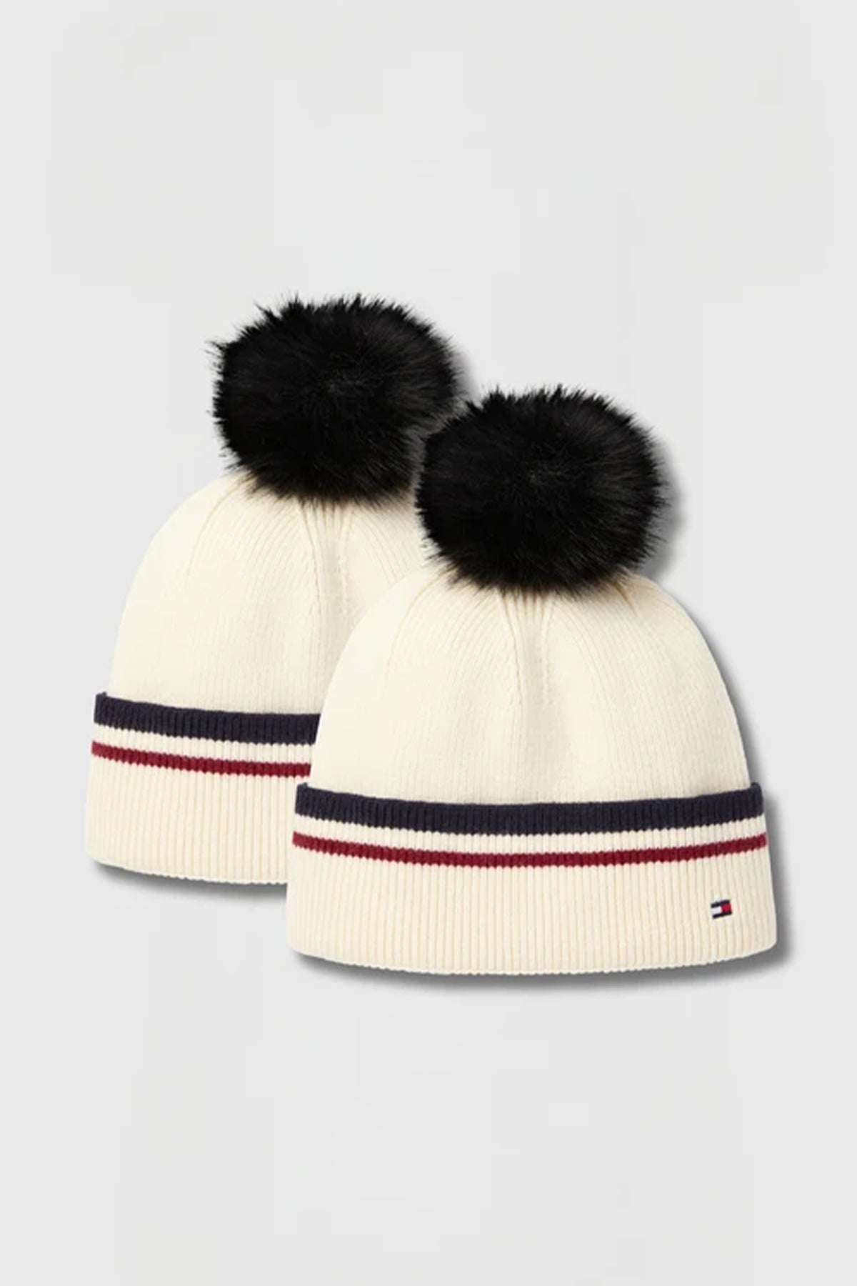 Tommy Hilfiger Equestrian Dean Pom Pom Beanie (Set of 2) Accessories