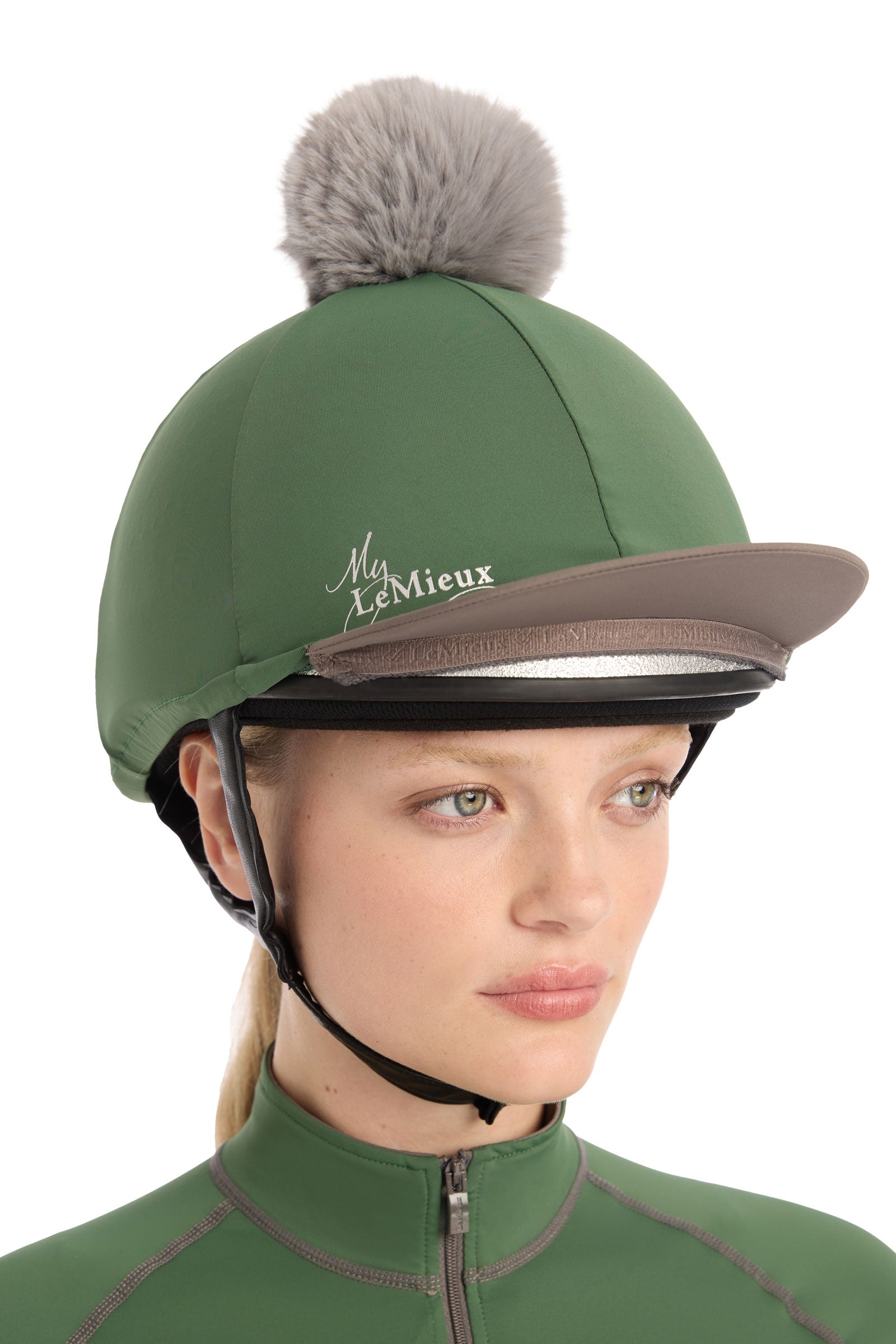 LeMieux Pom Pom Silk Helmet Cover Accessories
