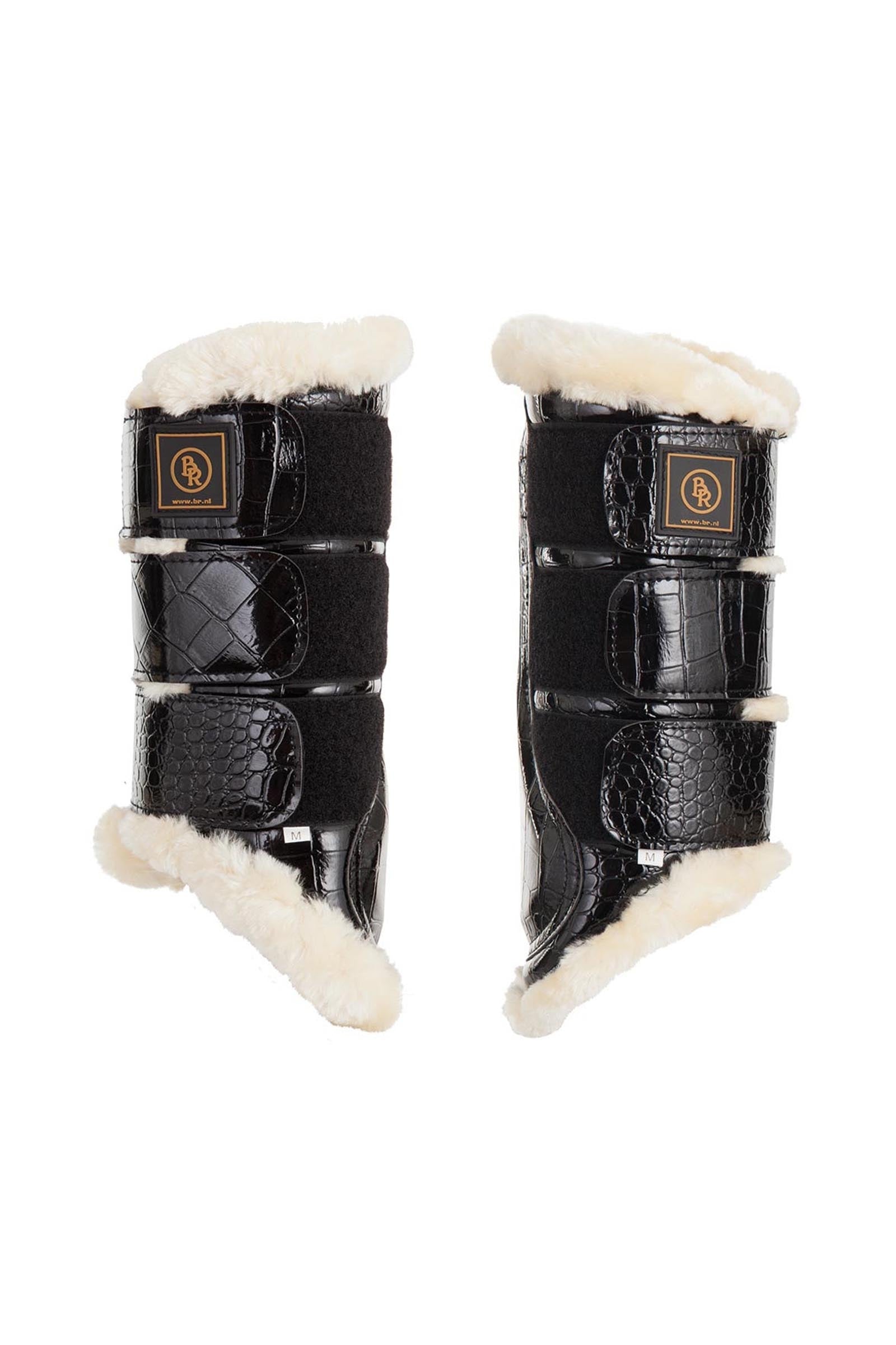 BR Majestic protège-jambes en similicuir verni Leg Protection & Hoof Protection for Horses
