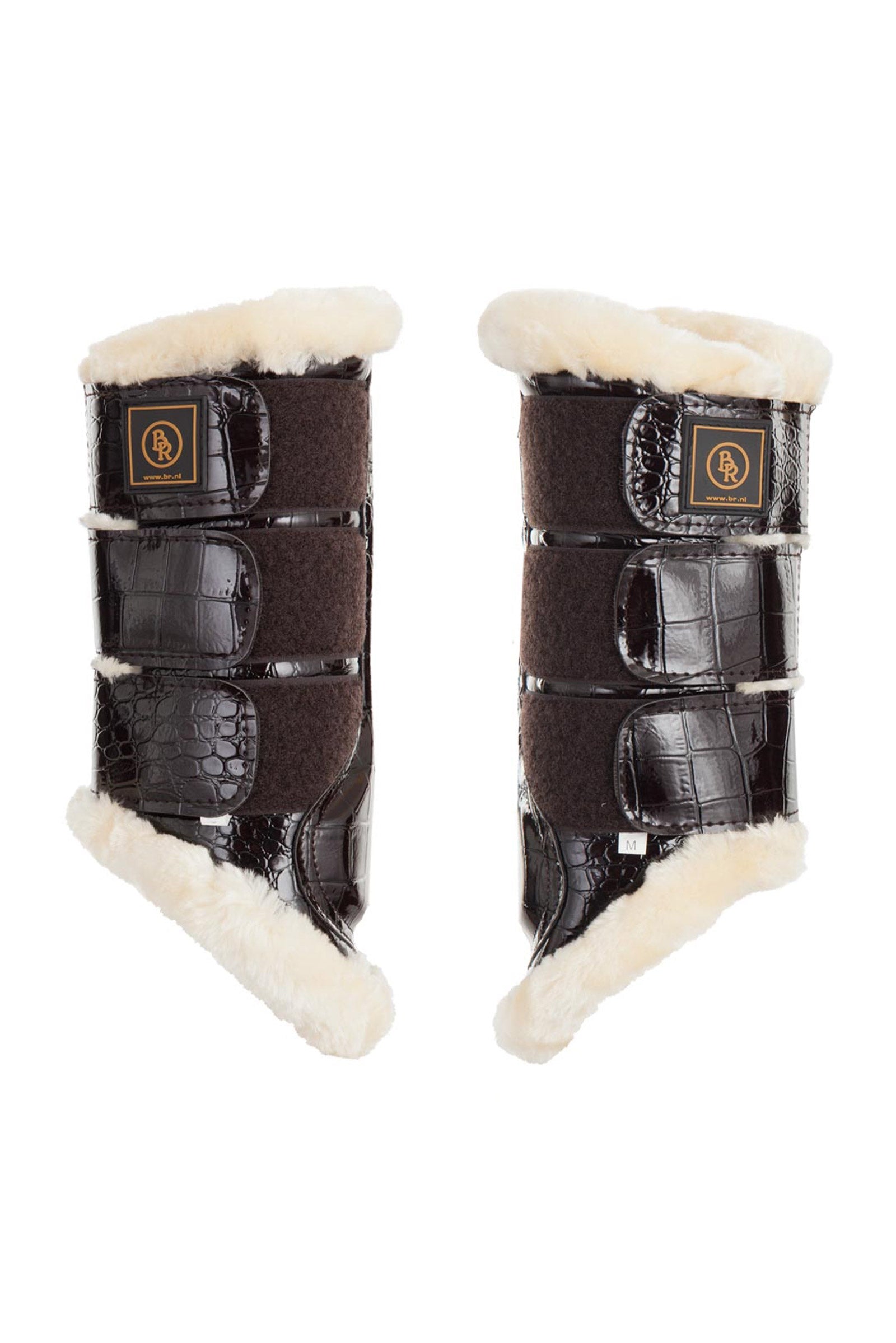 BR Majestic protège-jambes en similicuir verni Leg Protection & Hoof Protection for Horses