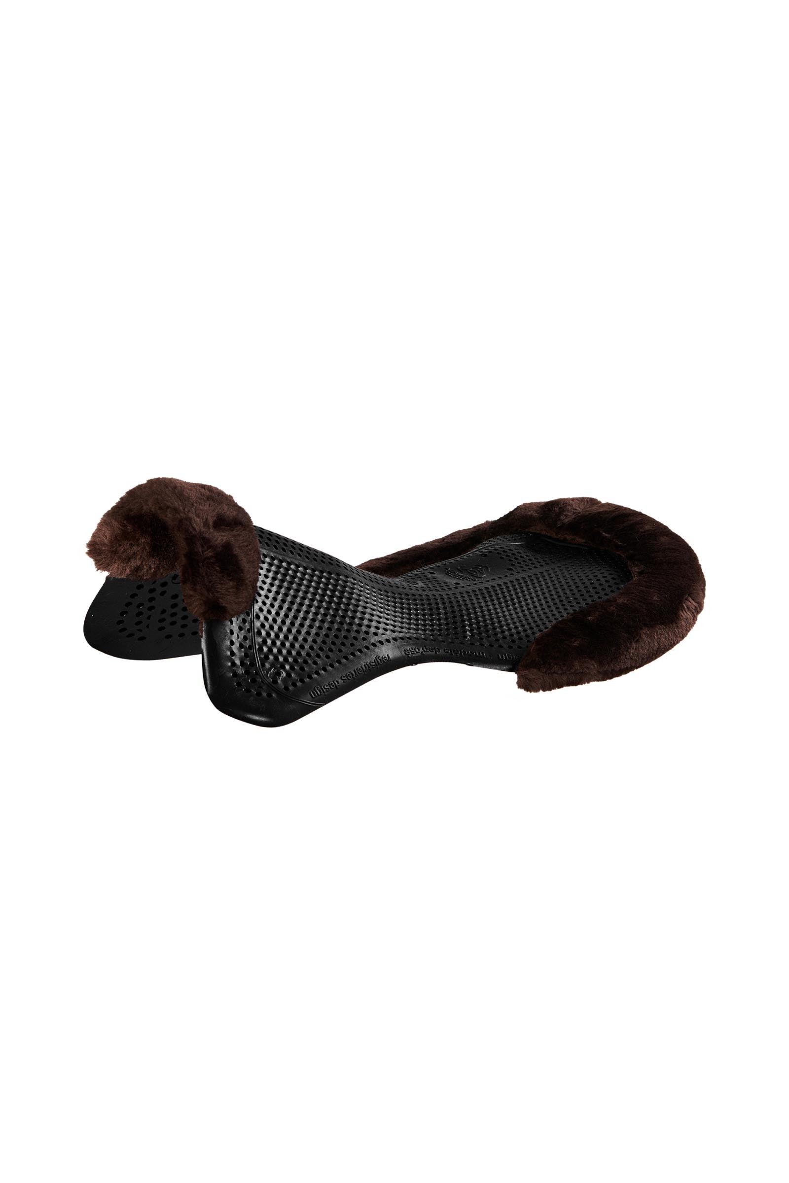Acavallo Gel antidérapant Classic avec schaffell découpé plat Tapis de selle