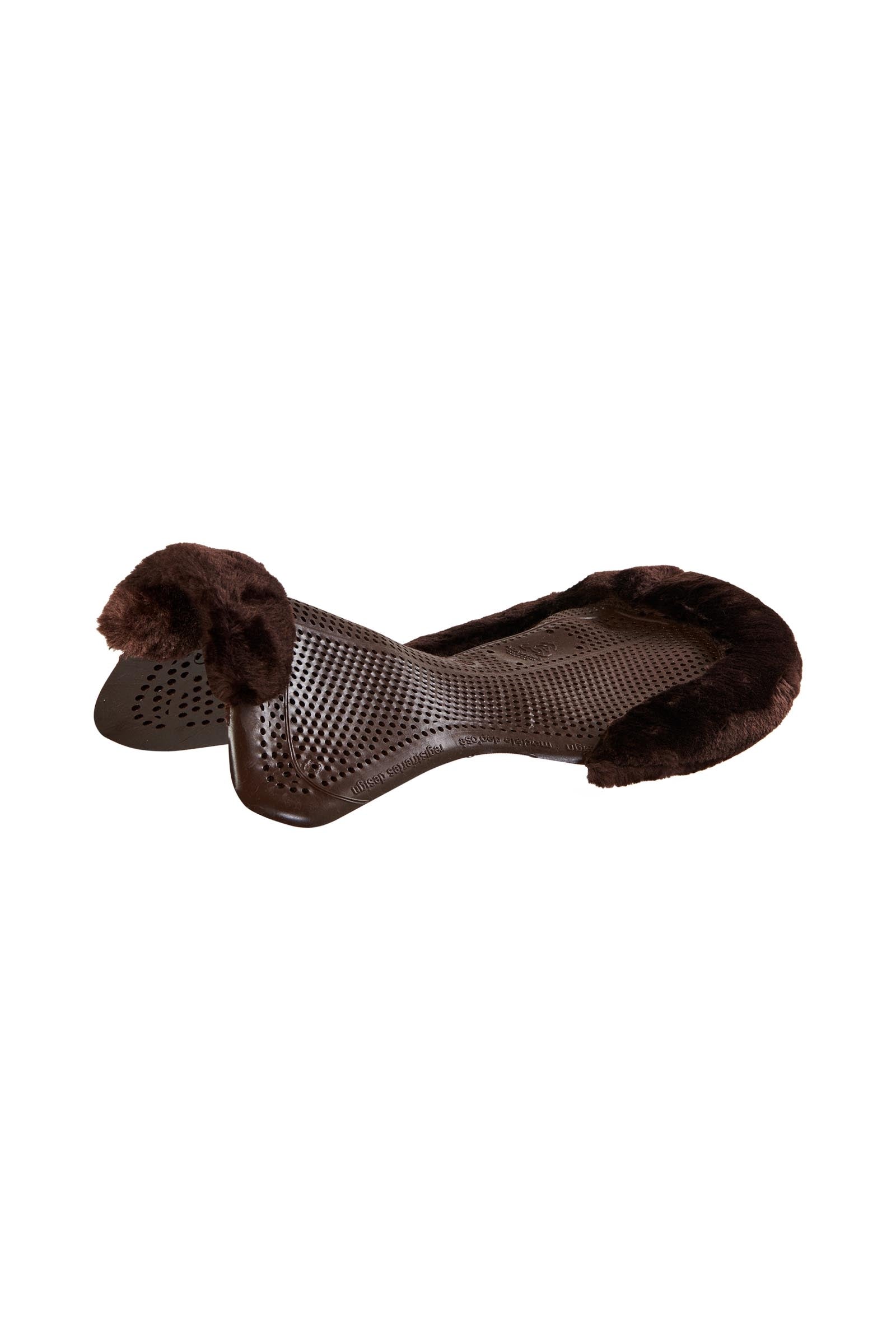 Acavallo Gel antidérapant Classic avec schaffell découpé plat Tapis de selle