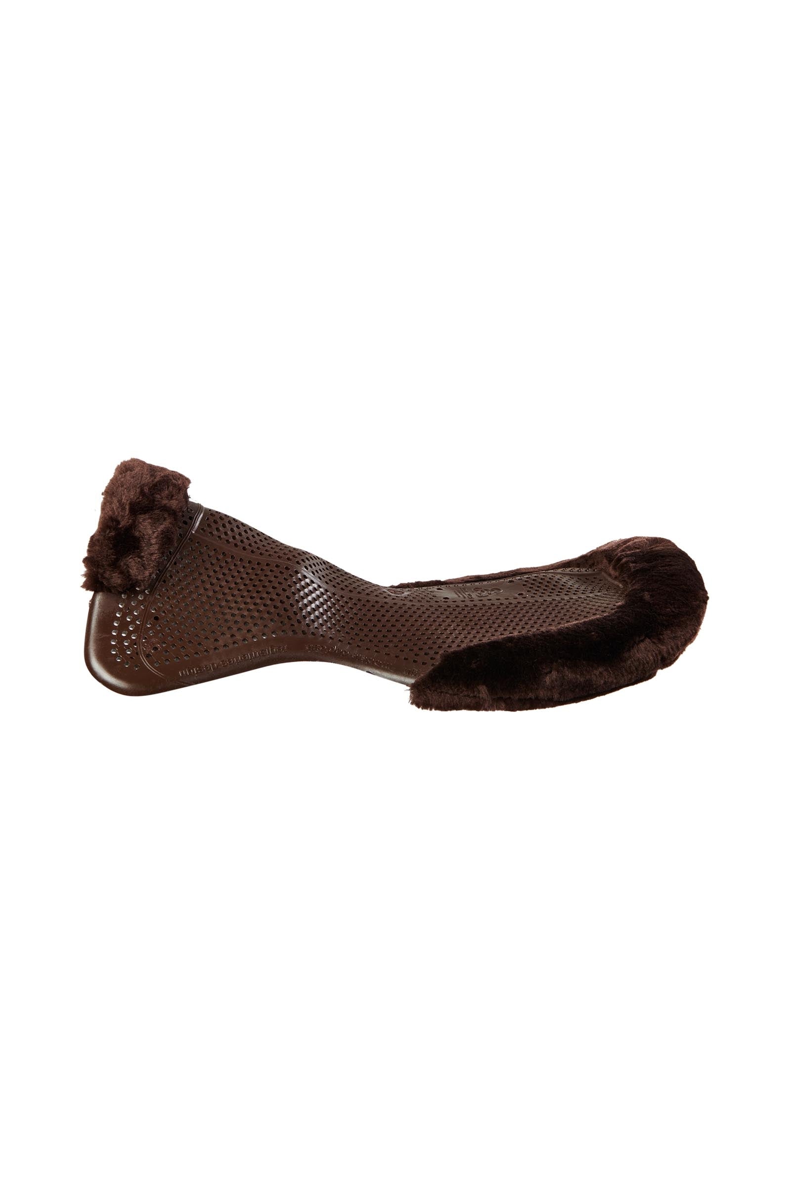 Acavallo Gel Non Slip Classic With Faux Sheepskin Cut-Out Flat Saddle Pads