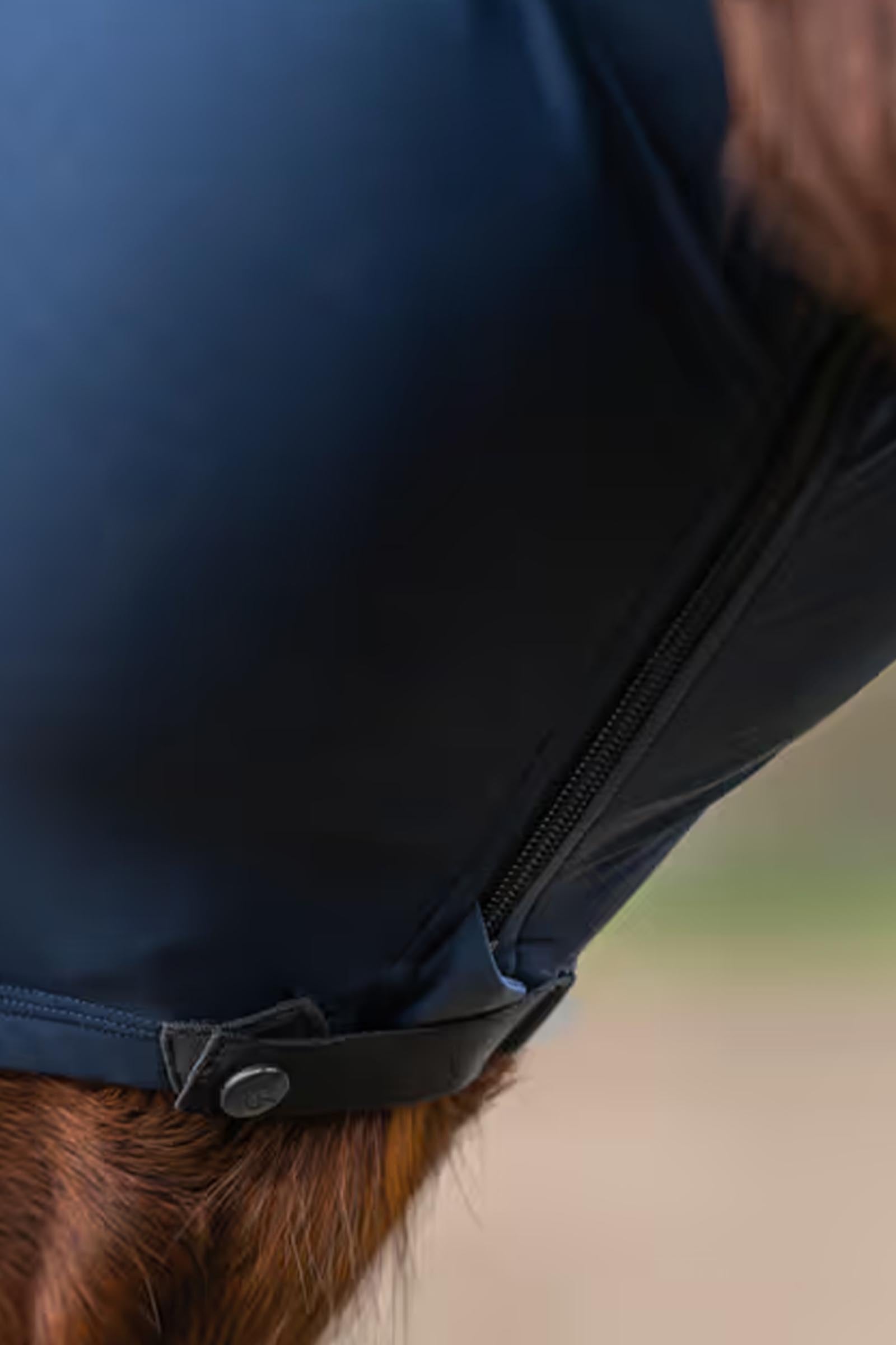 Covalliero Finostrech Fly Mask With Zipper Antifly Protection for Horses