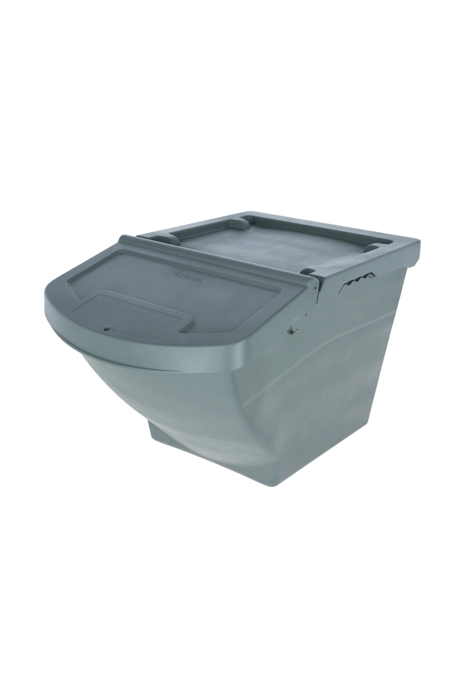 Kerbl Bac à aliments empilable avec couvercle Kerbl, 60 L Mangeoires & Abreuvoirs