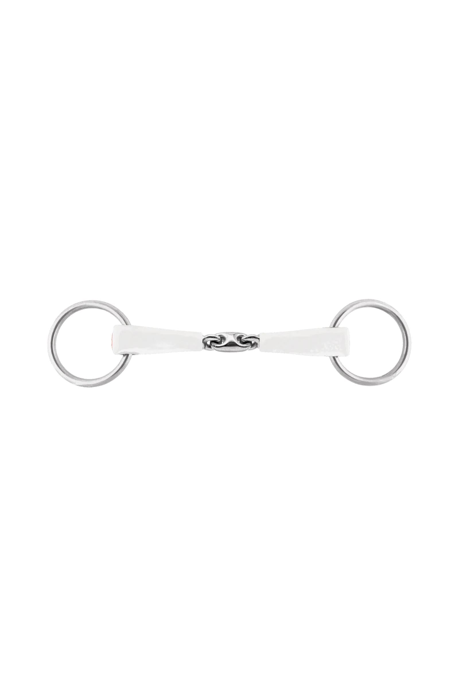 Sprenger Nathe mors à anneaux libres, double brisure, 20 mm, anneaux 55 mm, thermoplast Mors