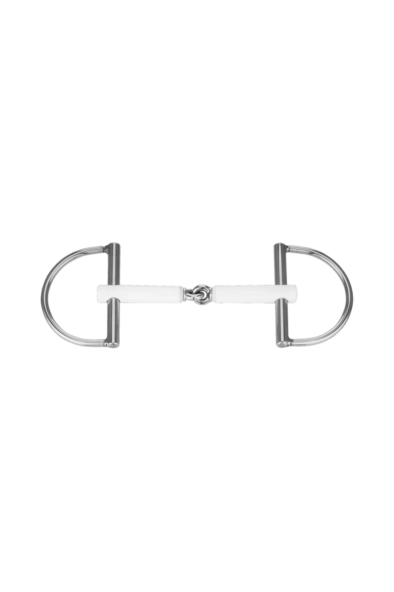 Sprenger Nathe mors à anneau en D, simple brisure, 15 mm, thermoplast Mors