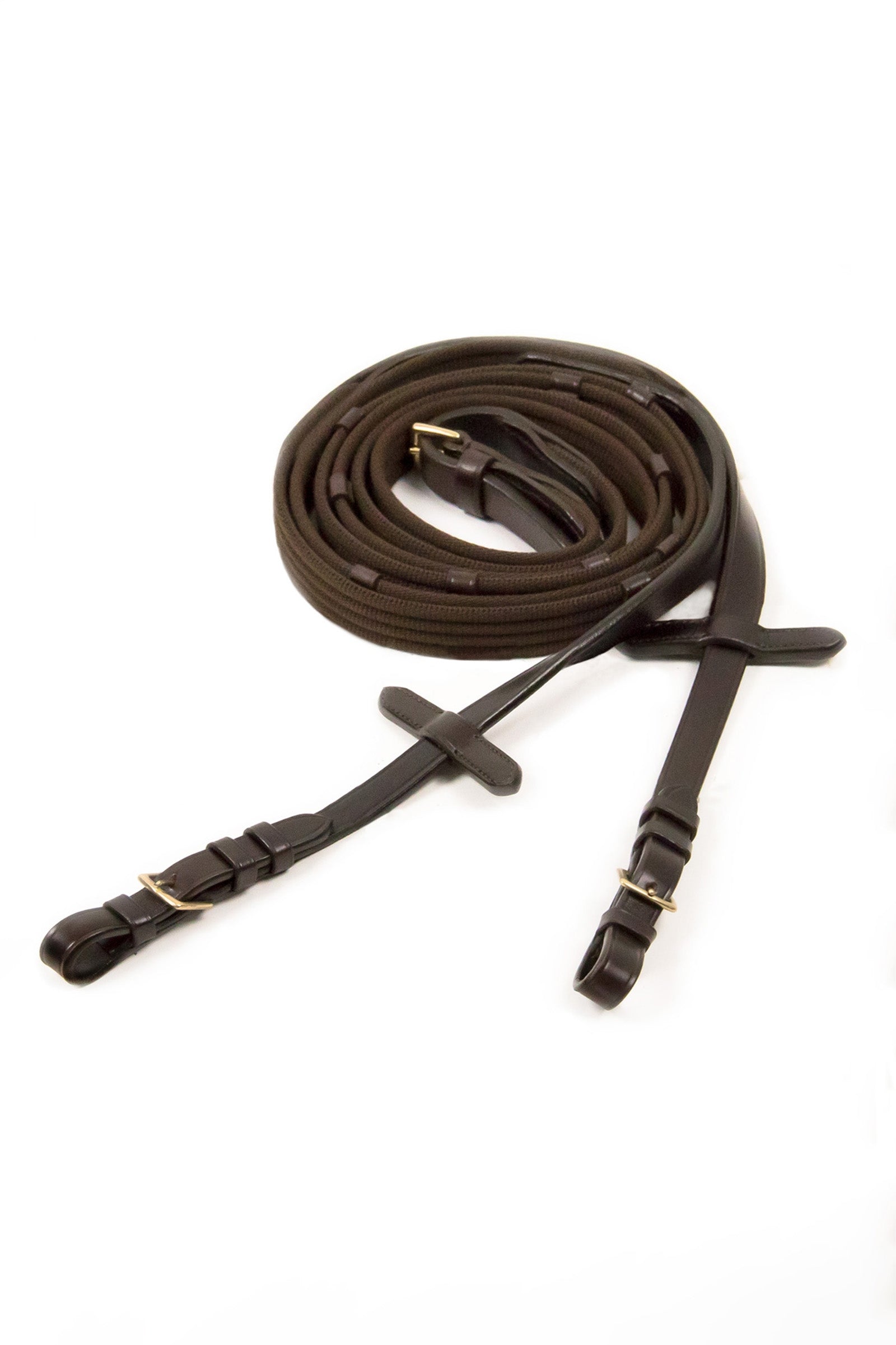 Schockemöhle Sports Rênes sangle Schockermöhle Sports avec boucles, 5 arrêtoirs et arrêtoir de martingale Briderie et enrênements