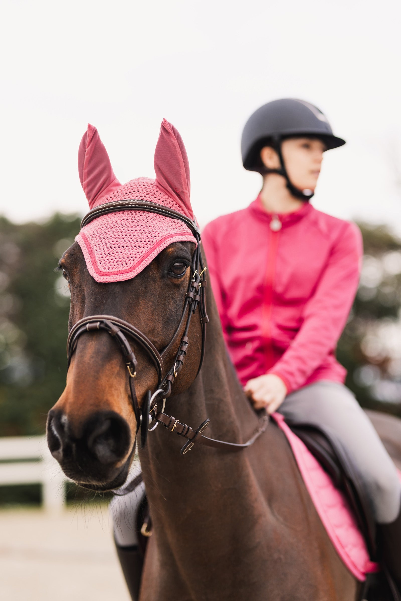 Masque anti-mouches 'Supercut' noir pour poney EQUITHEME Masque anti-mouches 'Supercut' noir pour poney EQUITHEME