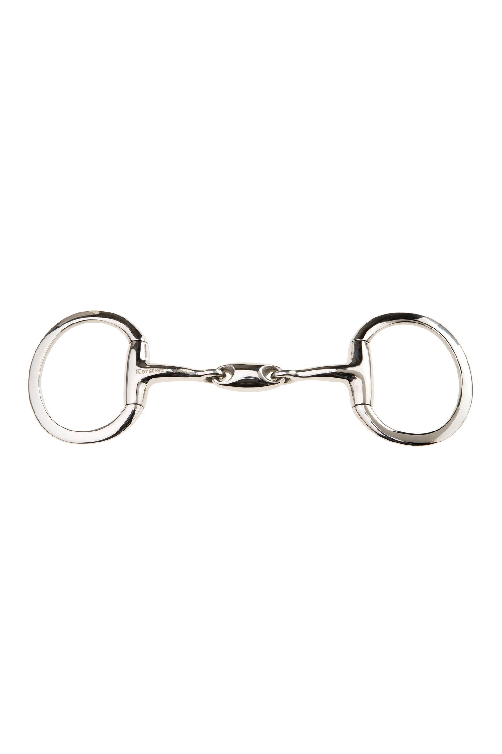 Korsteel Mors de filet JP Korsteel, acier inoxydable, double brisure, joint plat Mors