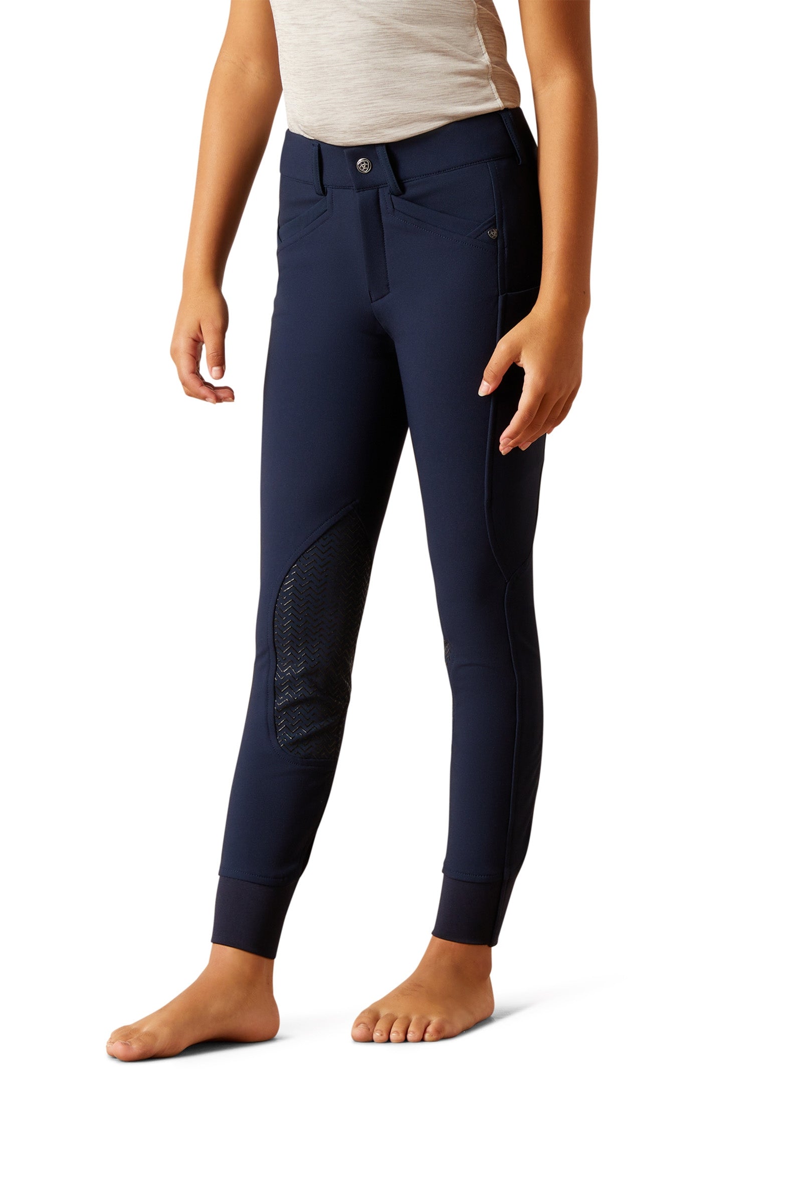 Ariat Pantalon d'Équitation Junior Prelude 2.0 avec Empiècements aux Genoux Vêtements d'équitation enfant