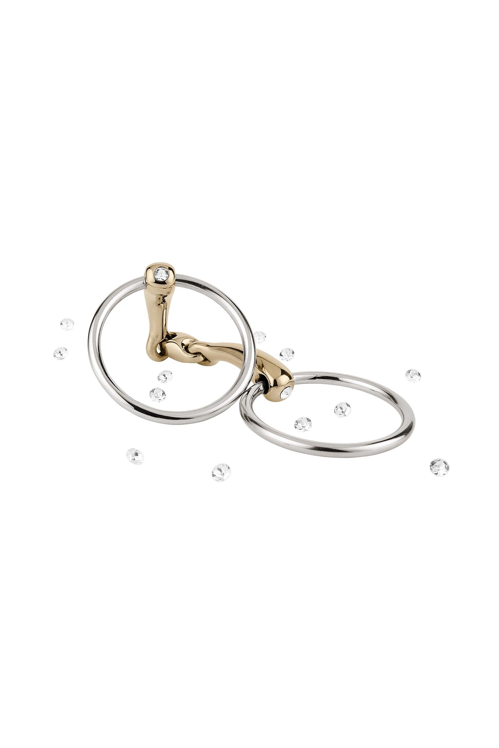 Sprenger Dynamic RS Loose Ring Snaffle Bit, Double Jt. 16mm, Sensogan, W. Crystal Horse Bits