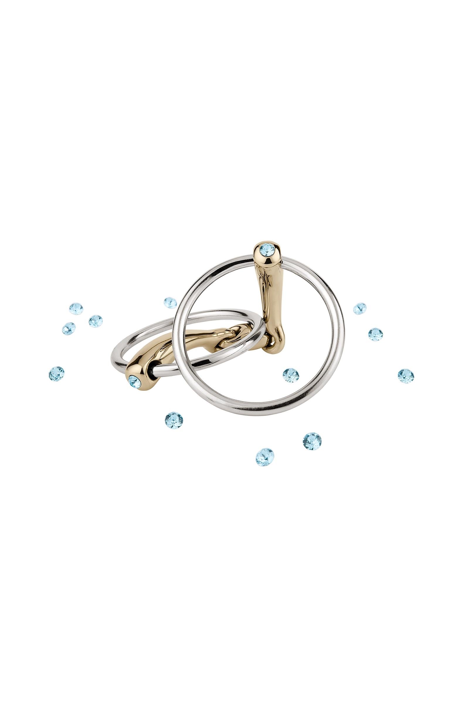 Sprenger Dynamic RS Loose Ring Snaffle Bit, Double Jt. 16mm, Sensogan, W. Crystal Horse Bits