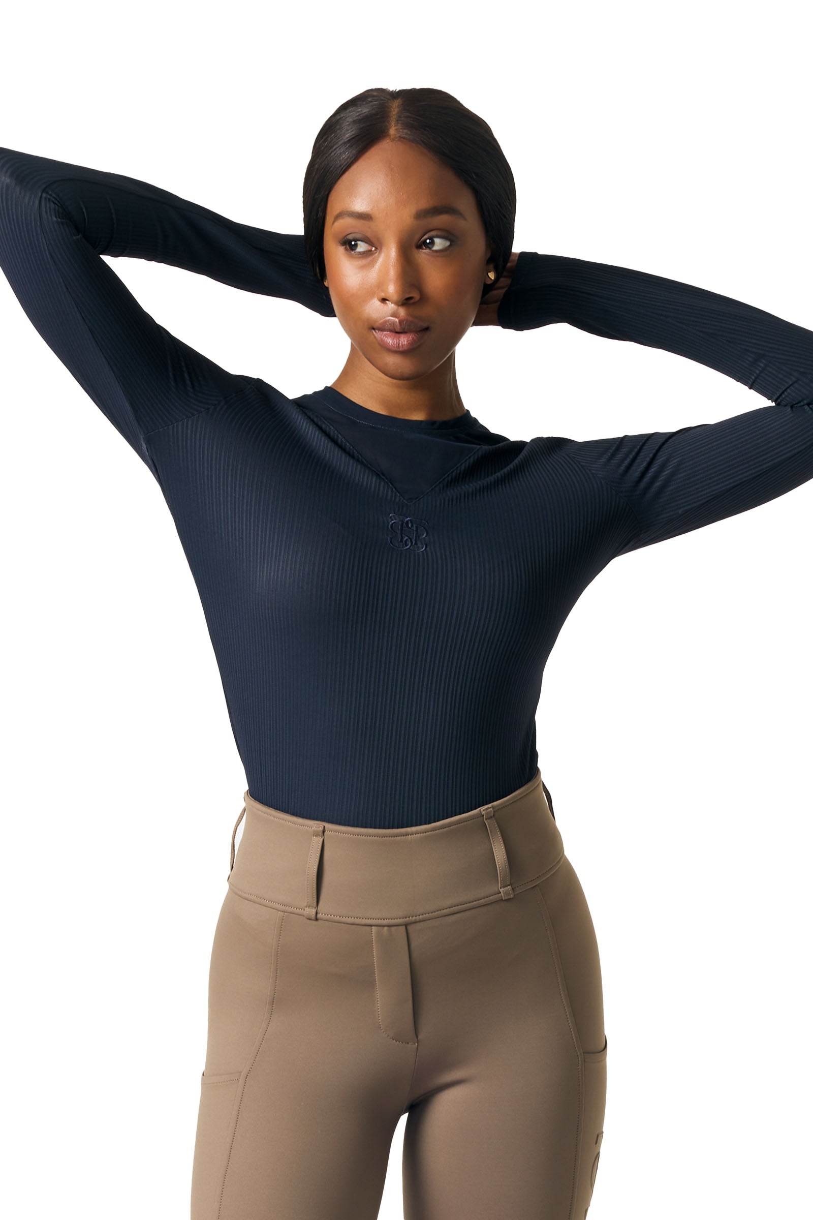 PS of Sweden Leandra LS Striped Mesh Top Women’s Riding Clothing