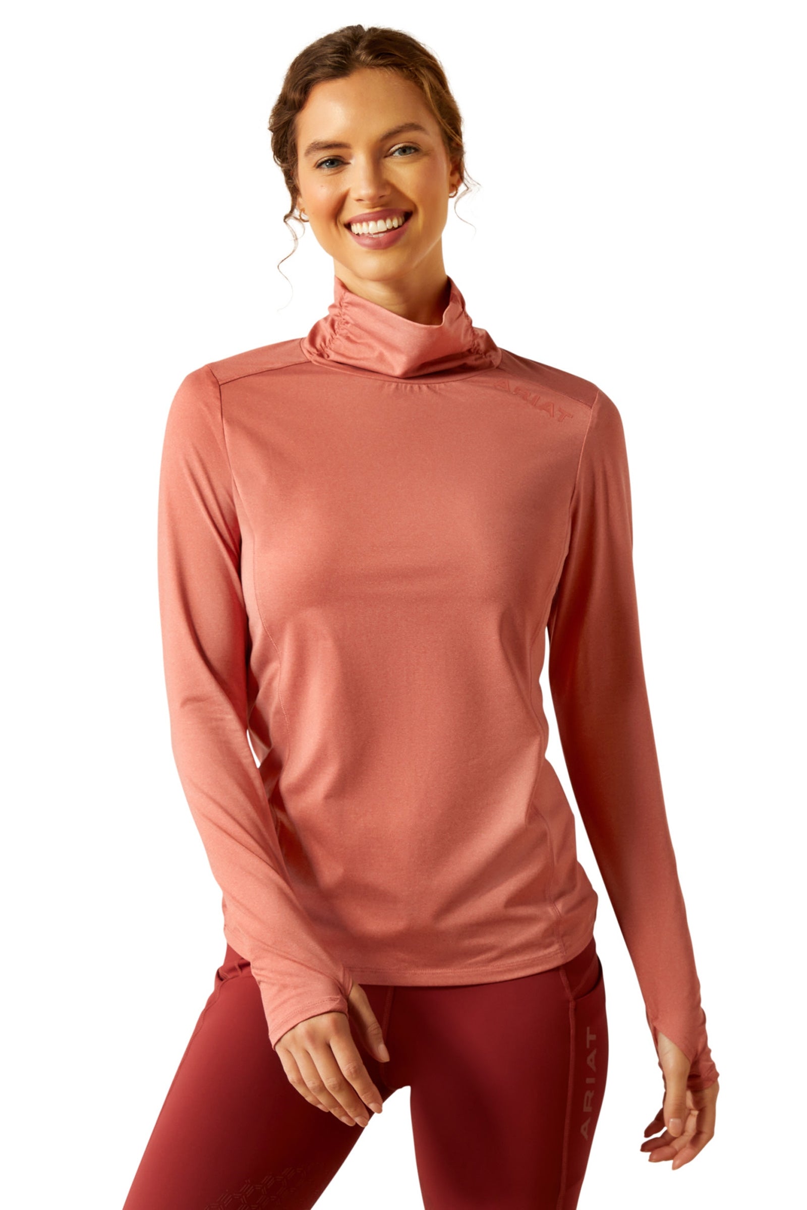 Ariat Vivacity Funnel Neck Baselayer Shirt Vêtements d'équitation femme